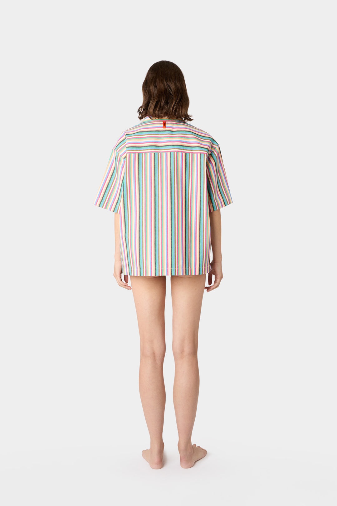 POCKET SHORTSLEEVE SHIRT / multicolor stripes - 7