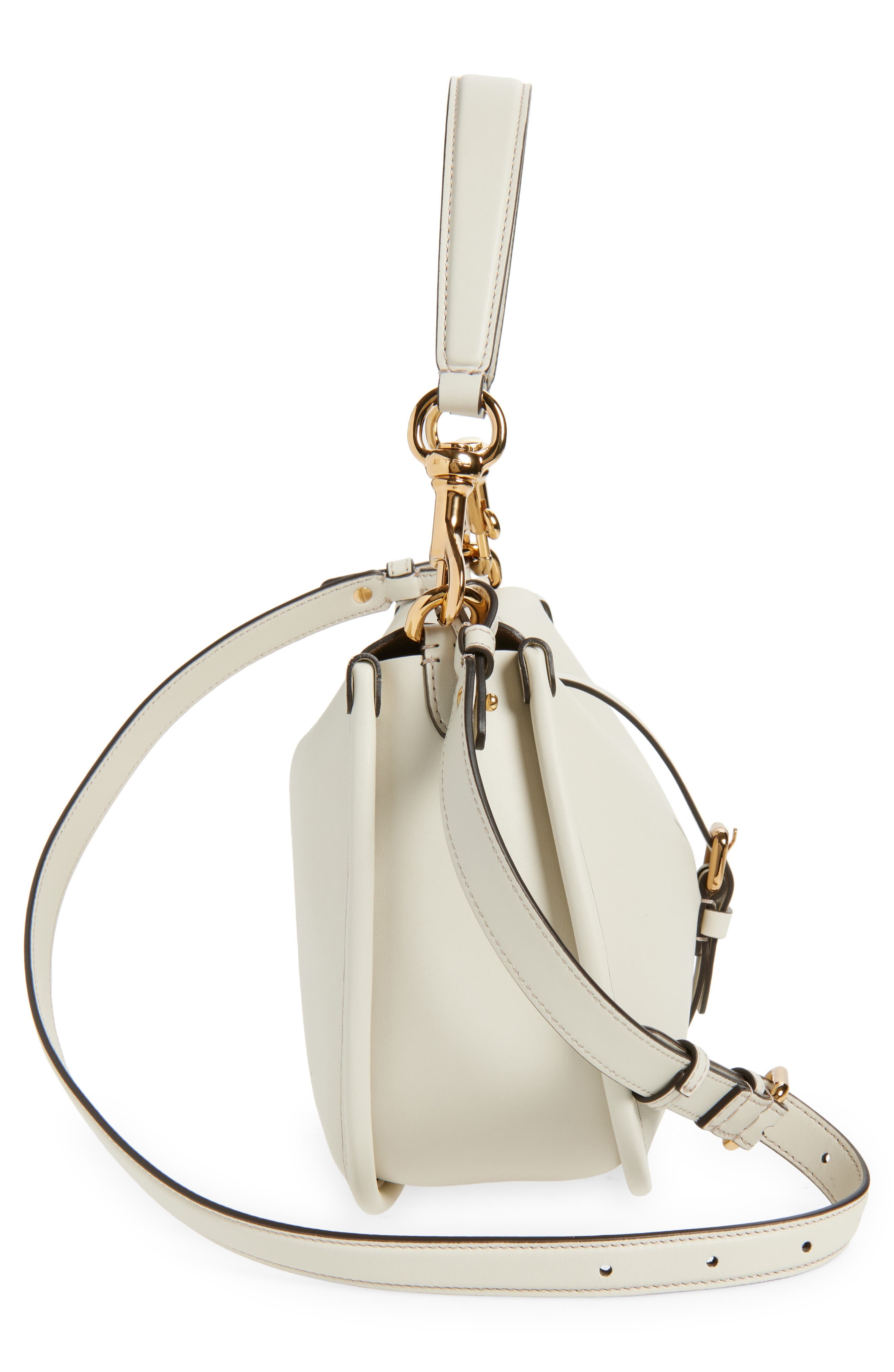 Etro Leather Hobo Bag in W1889 Milk White at Nordstrom - 6