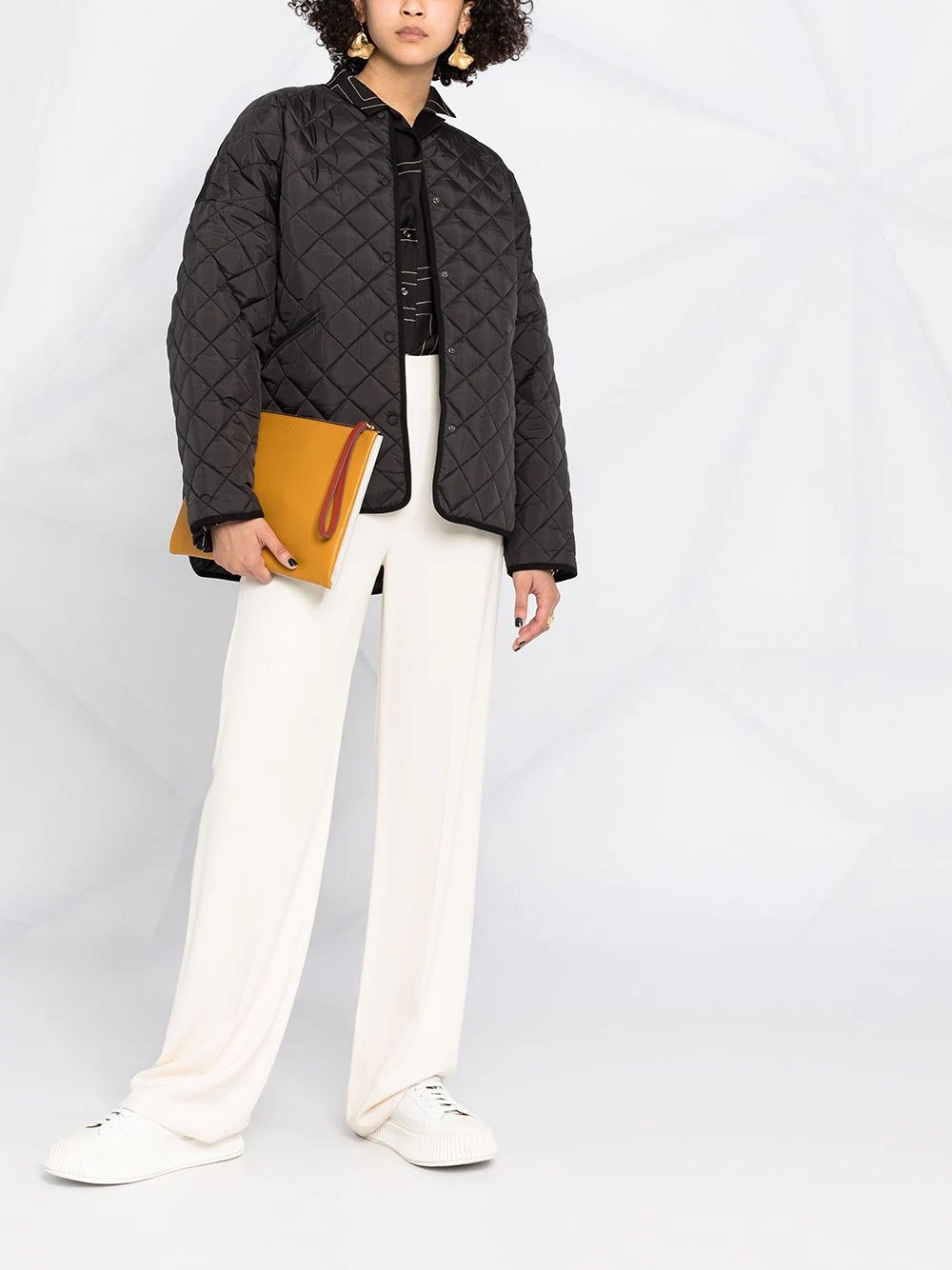oversized quilted jacket - 2