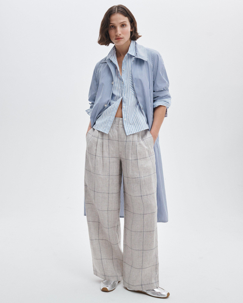 Chappell Plaid Linen Pants 2