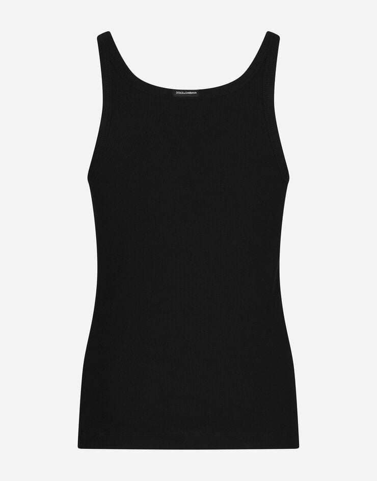 Fine-rib cotton singlet - 2