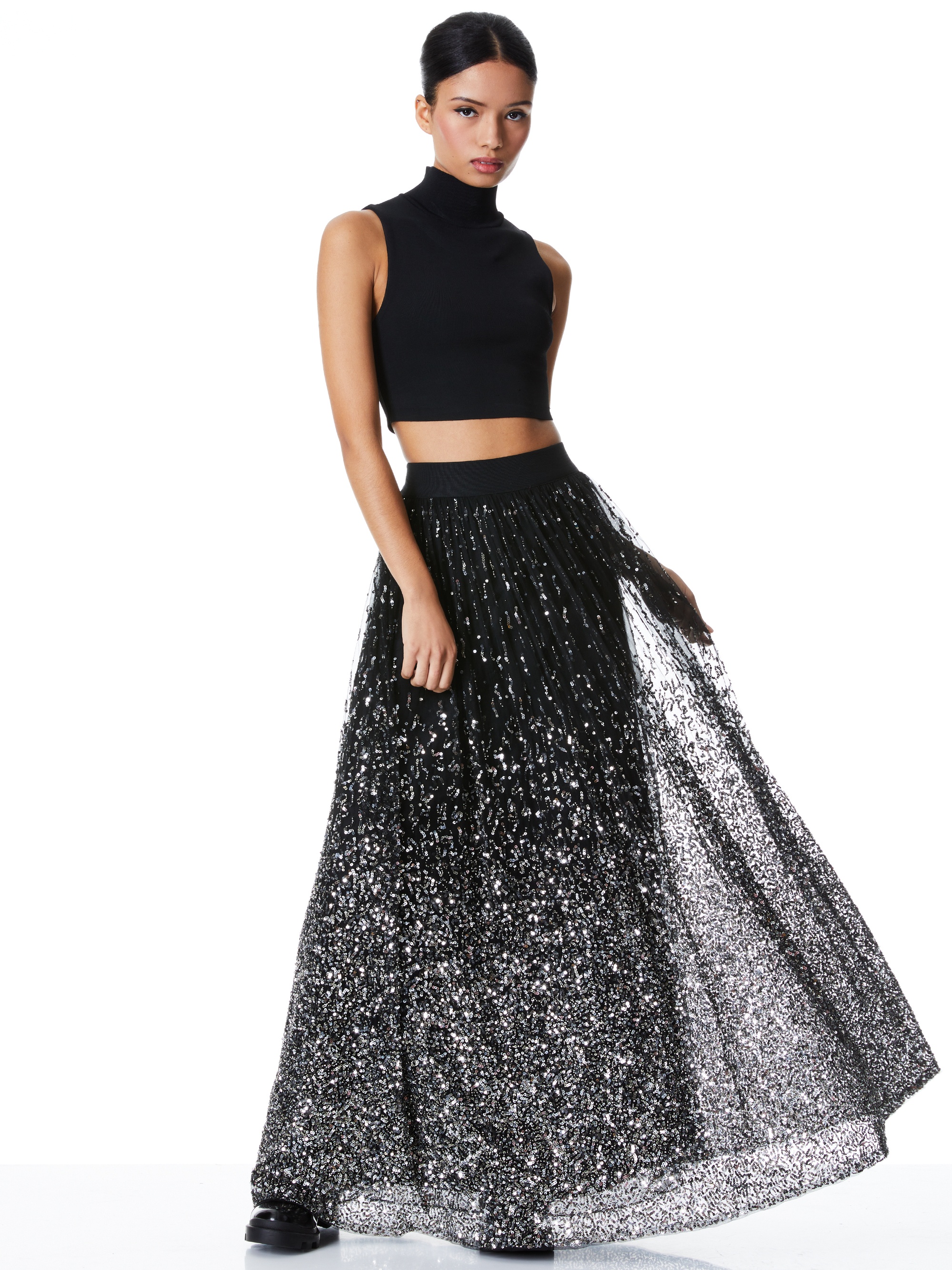 CATRINA EMBELLISHED MIDI SKIRT - 6