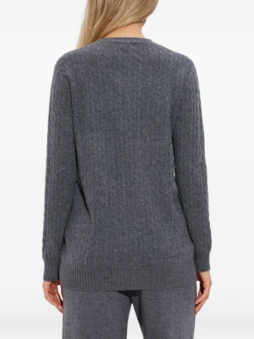 cable-knit cashmere cardigan - 4