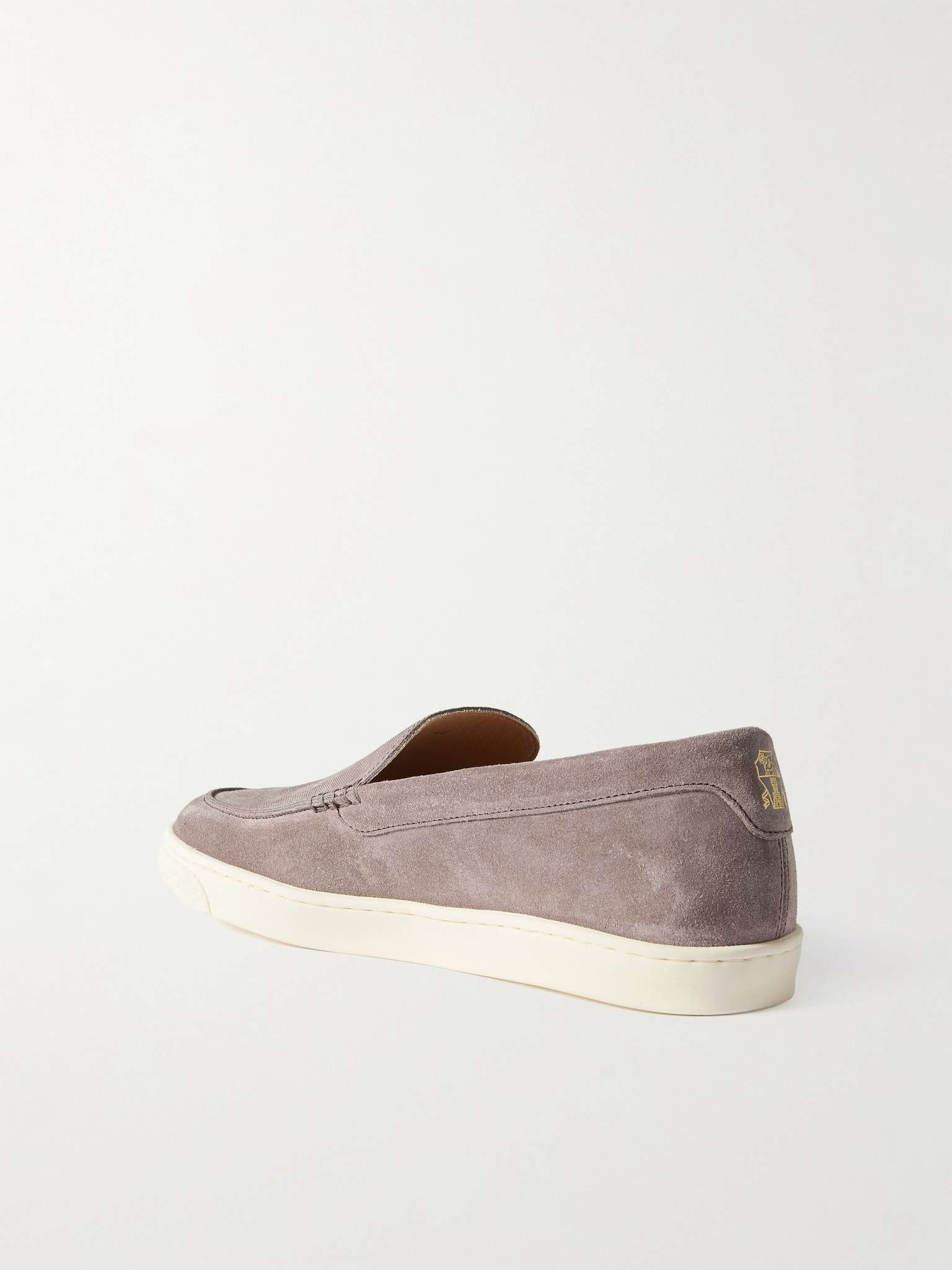 Herringbone Suede Loafers - 4