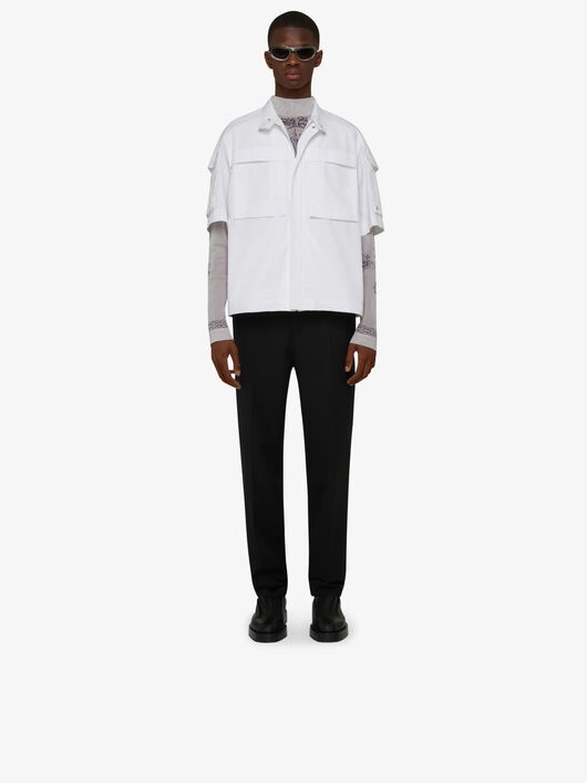 MULTIPOCKETS SHIRT IN POPLIN - 2