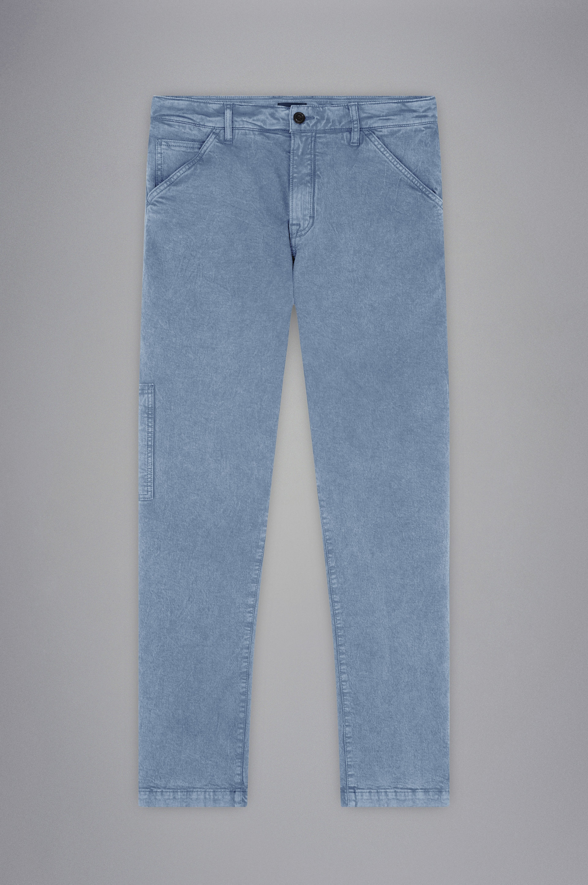 MARBLED DENIM CARPENTER TROUSERS - 1