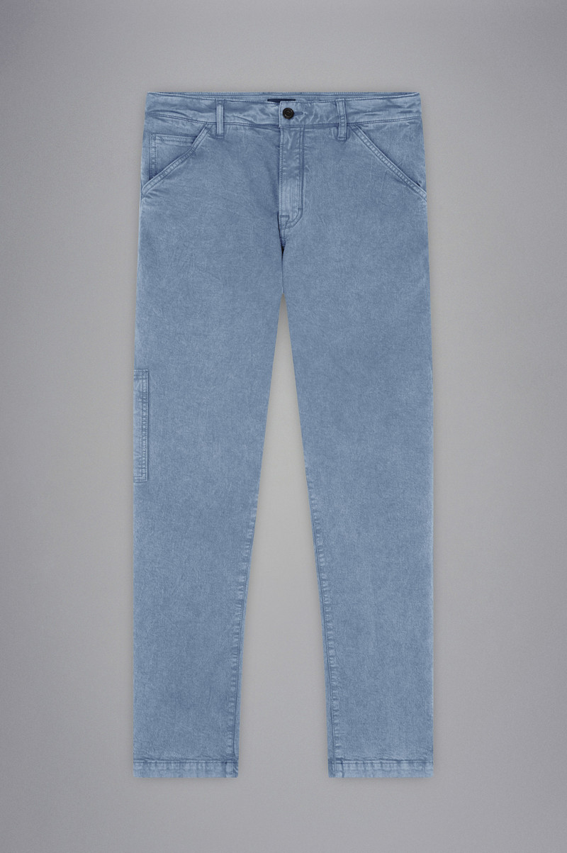 MARBLED DENIM CARPENTER TROUSERS 1
