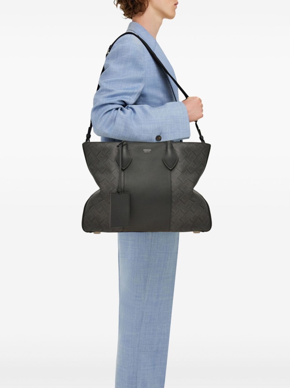 Gancini-print tote bag - 3