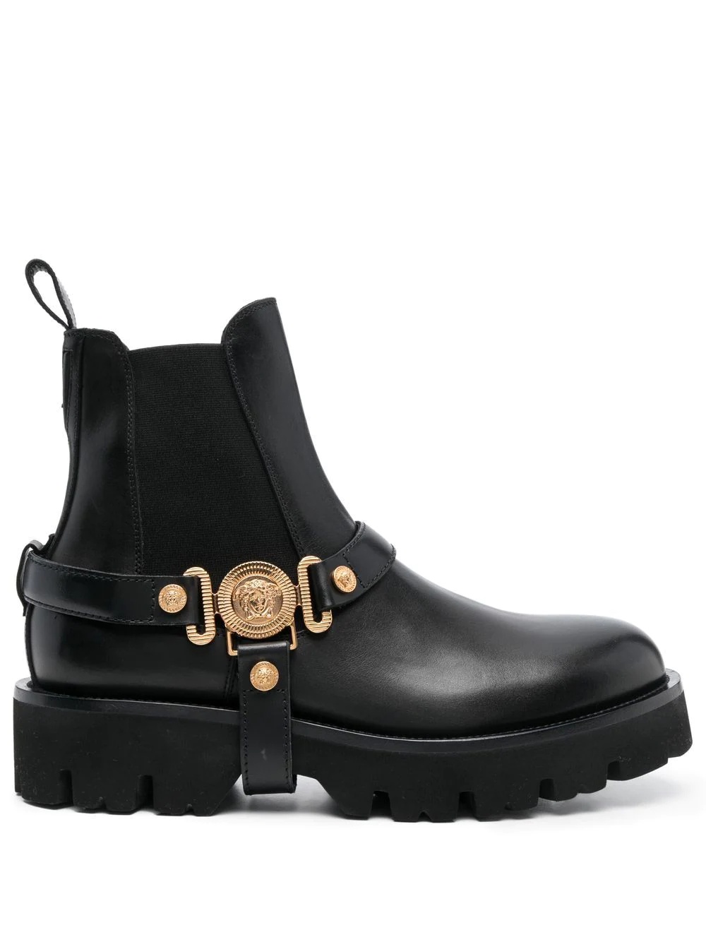 Medusa-plaque ankle boots - 1