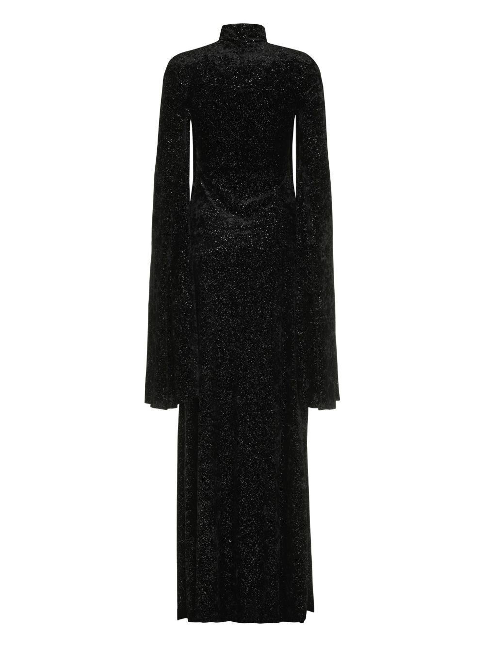 oversize-sleeve maxi dress - 2