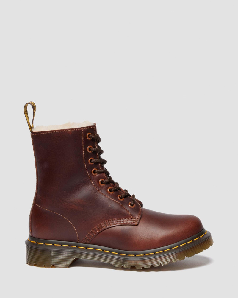 1460 Women's Faux Fur Lined Lace Up Boots - 1