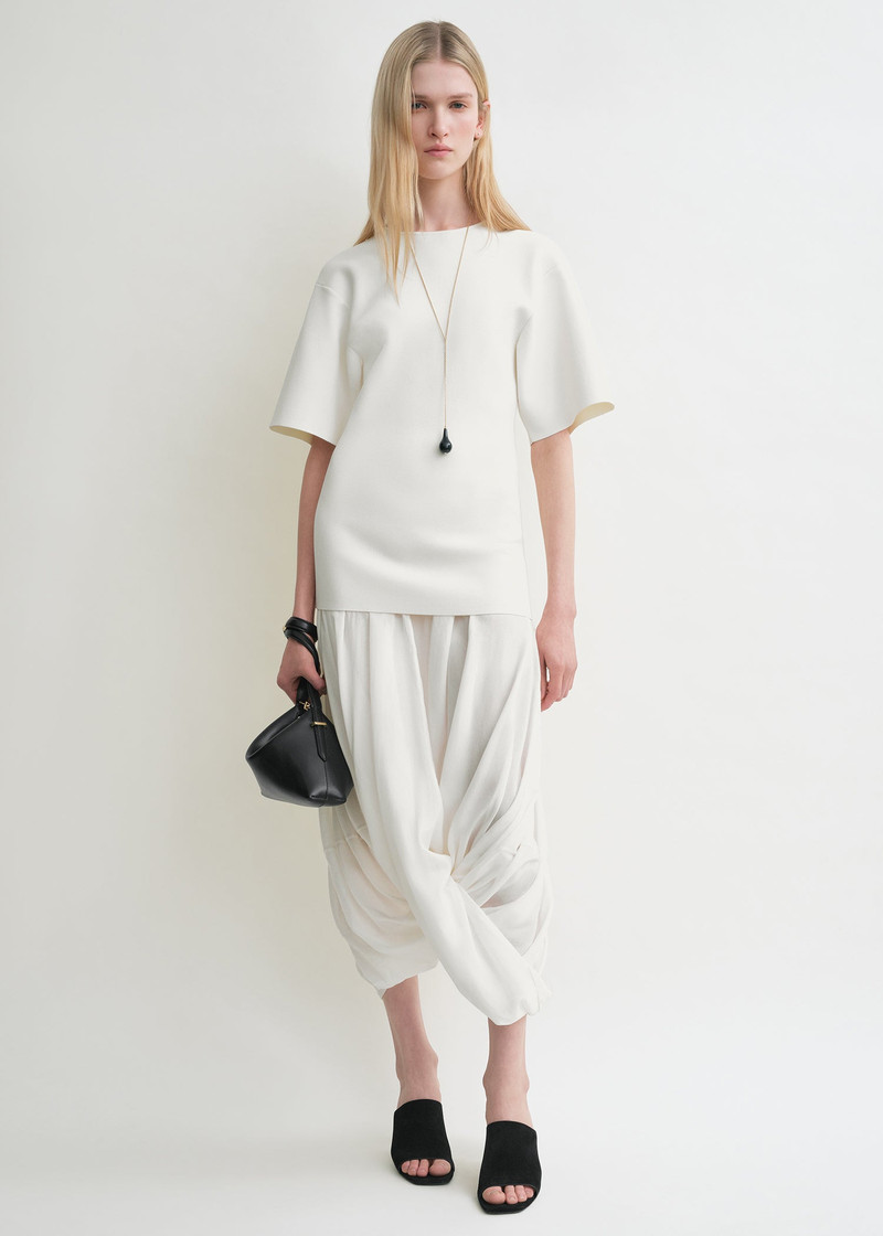 Cocoon tee dress white 3