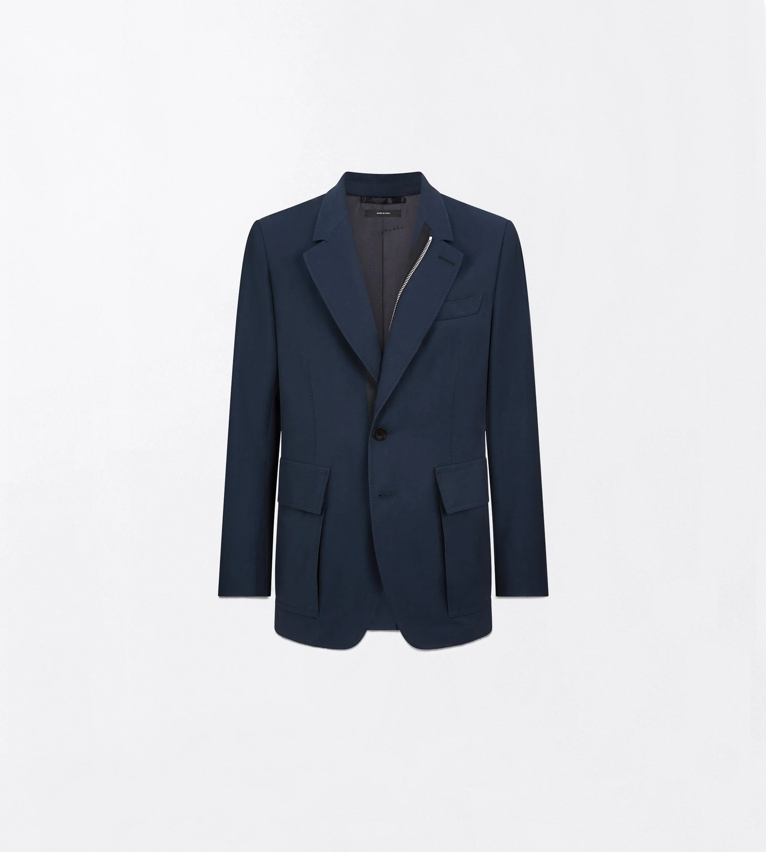 TWILL SARTORIAL BLAZER WITH ZIP - 1