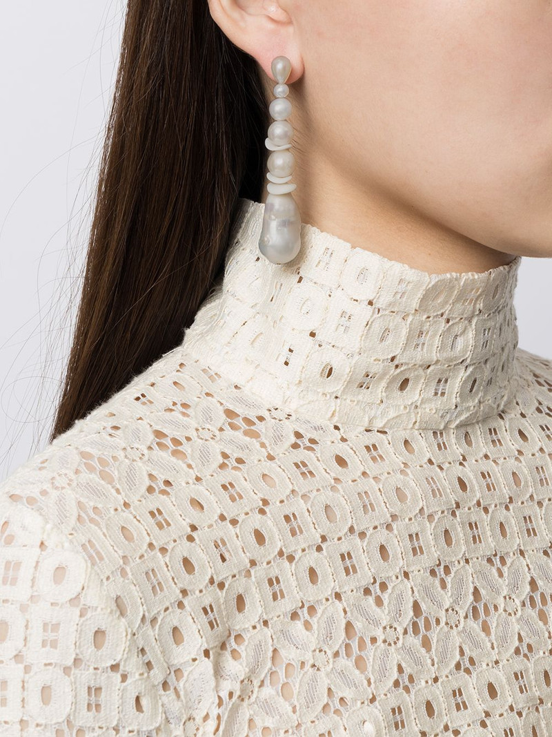 Completedworks Crumple asymmetric drop earrings outlook