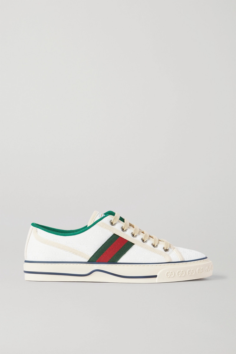 Tennis 1977 logo-embroidered canvas sneakers - 1