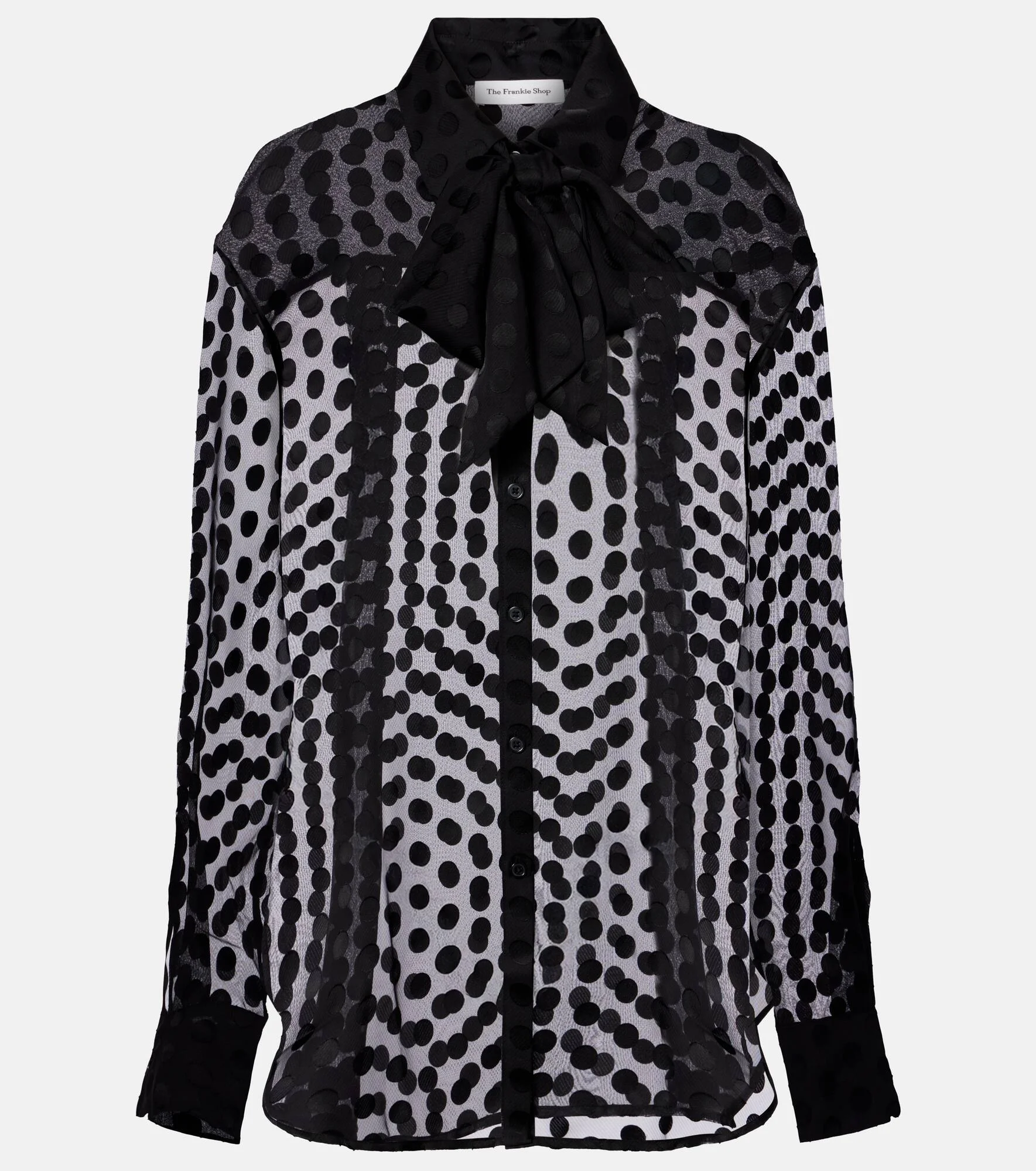 Peri polka-dot sheer shirt - 1