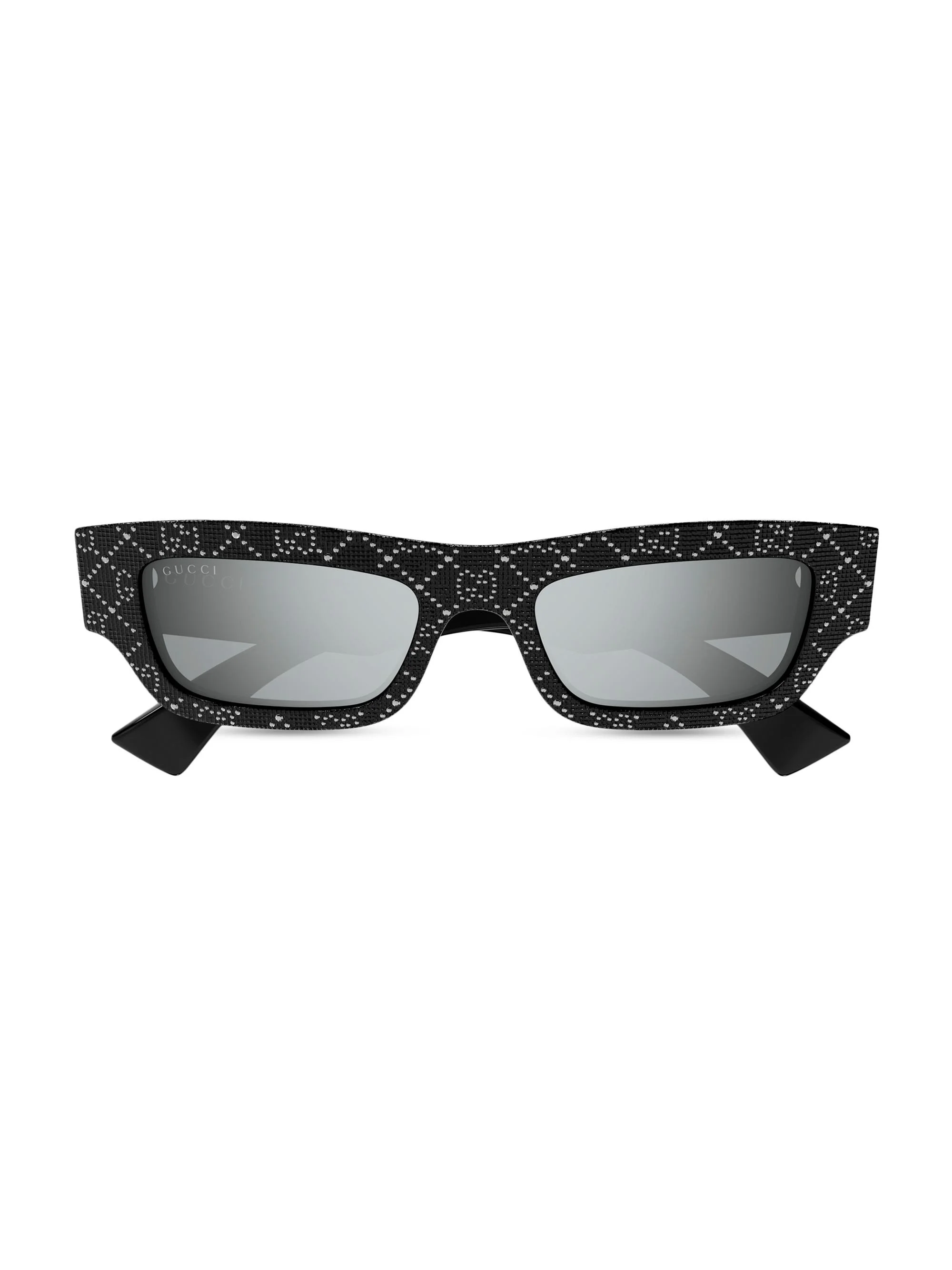 Men's Miami 52MM Rectangular Sunglasses - Black Grey - 1