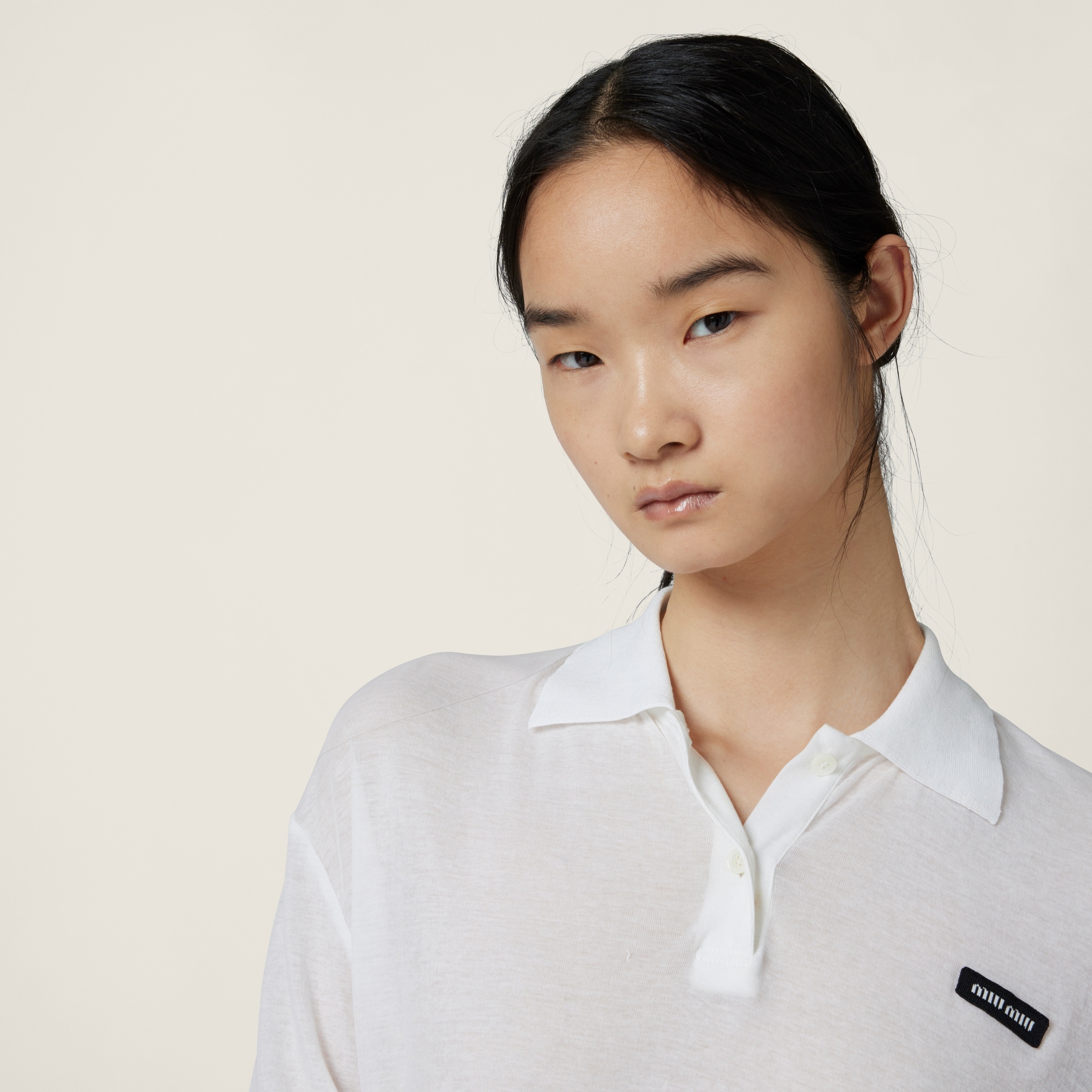 Ribbed jersey polo shirt - 4