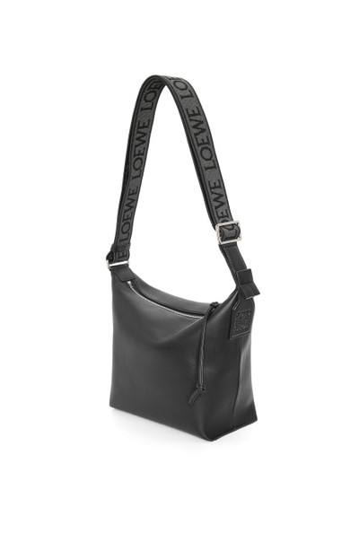 Loewe Small Cubi Crossbody bag in supple smooth calfskin and jacquard outlook
