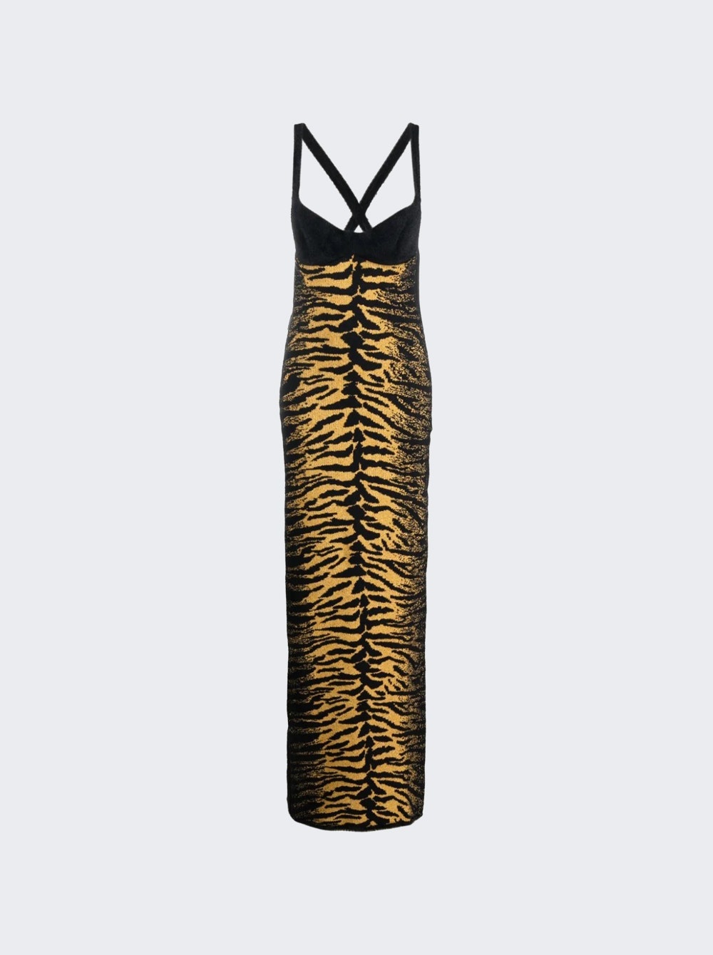 Long Jacquard Dress Zebra - 1