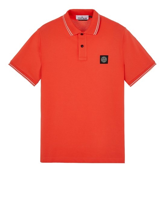 22S18 STRETCH PIQUÉ ORANGE - 1