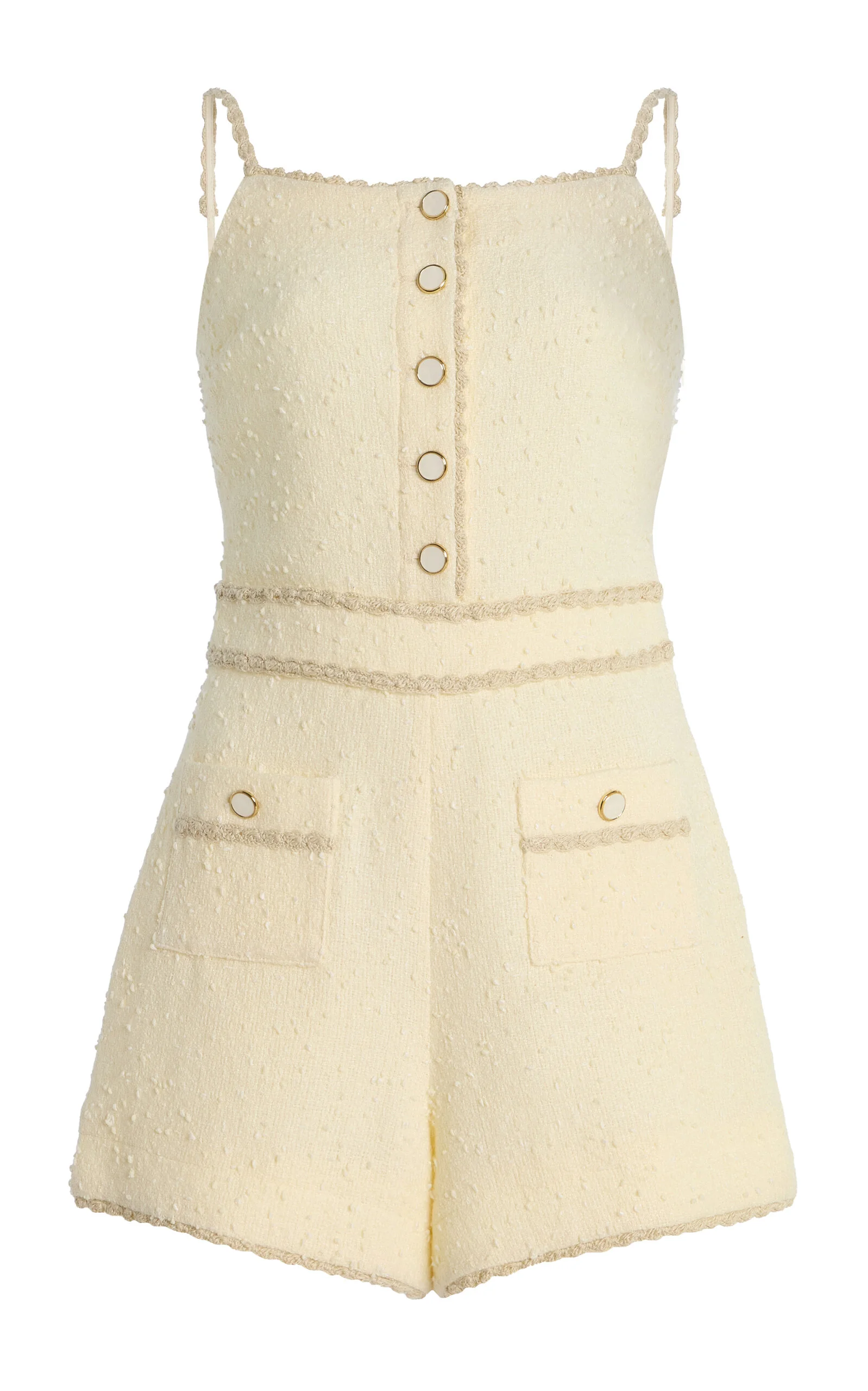 Ginny Boucle Cover-Up Romper ivory - 1