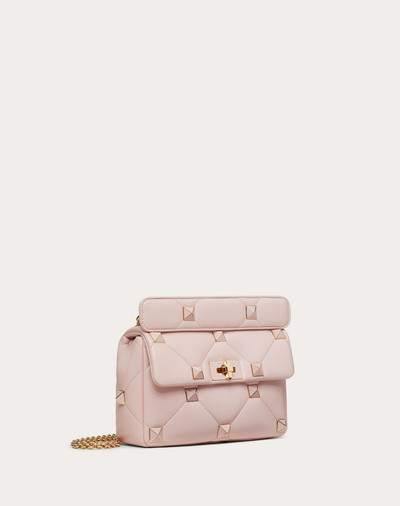 Valentino MEDIUM ROMAN STUD THE SHOULDER BAG IN NAPPA WITH CHAIN AND ENAMELED STUDS outlook