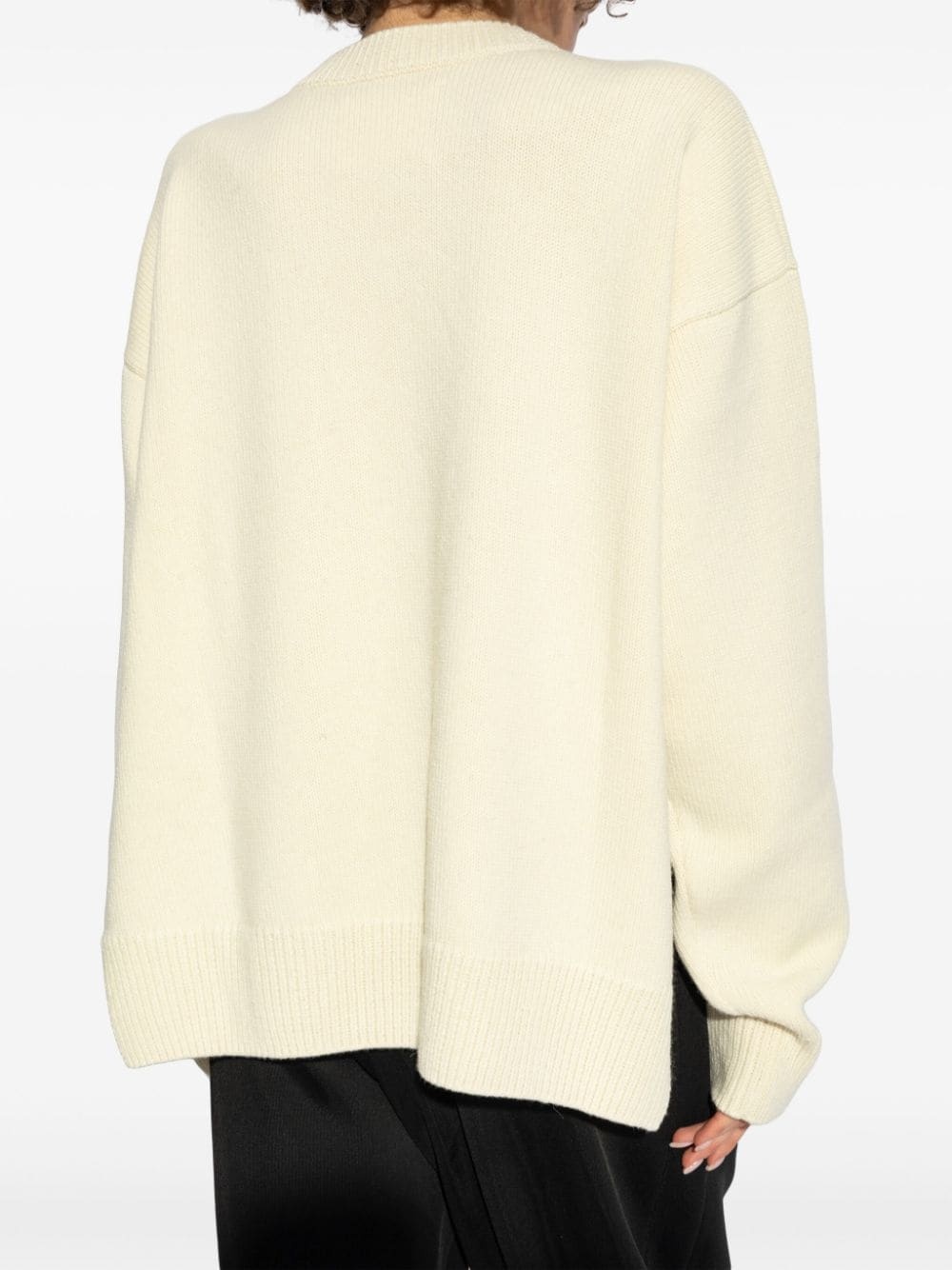drop-shoulder crew-neck jumper - 4