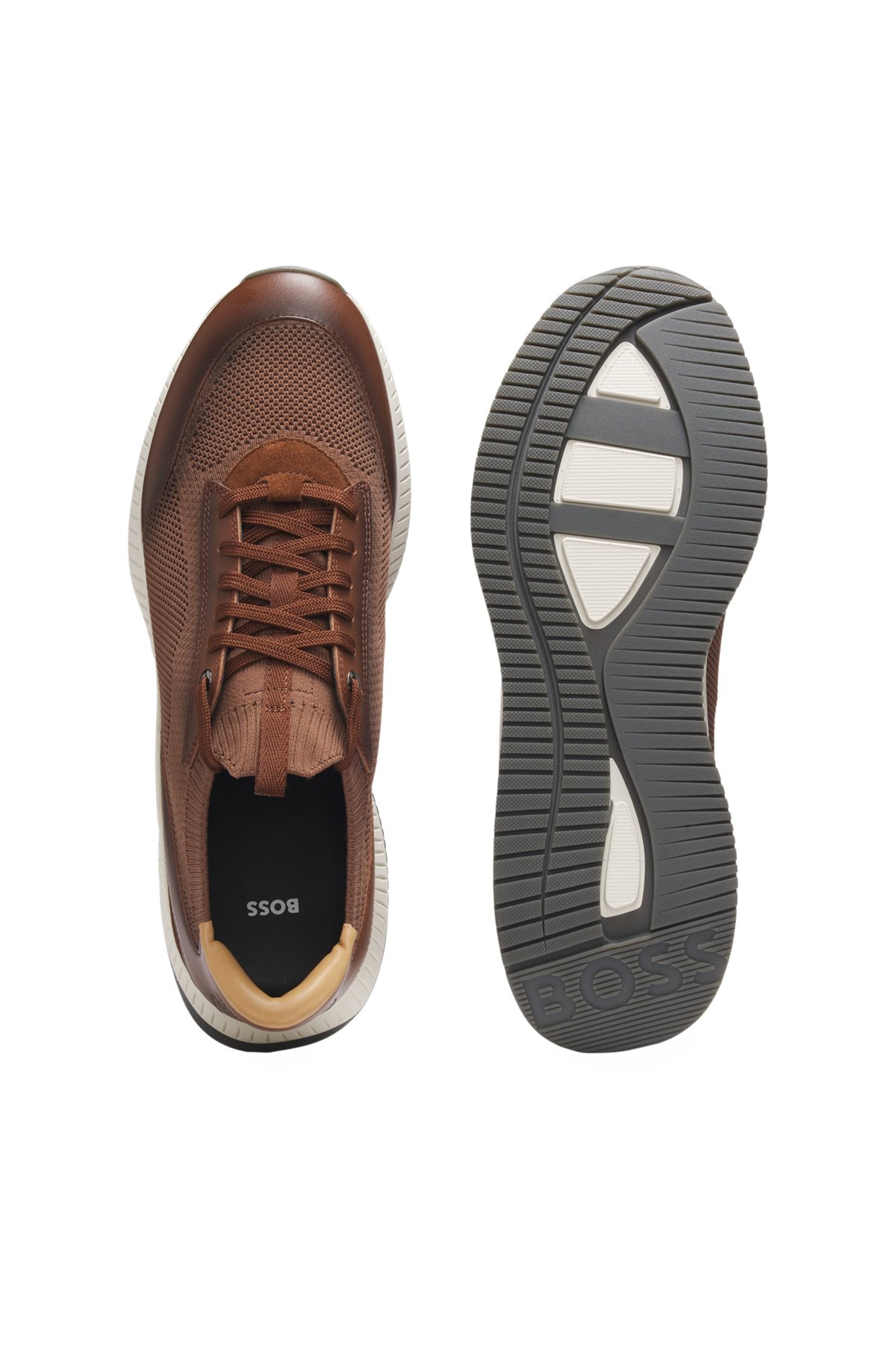 LOW-TOP TRAINERS WITH KNITTED UPPERS - 4