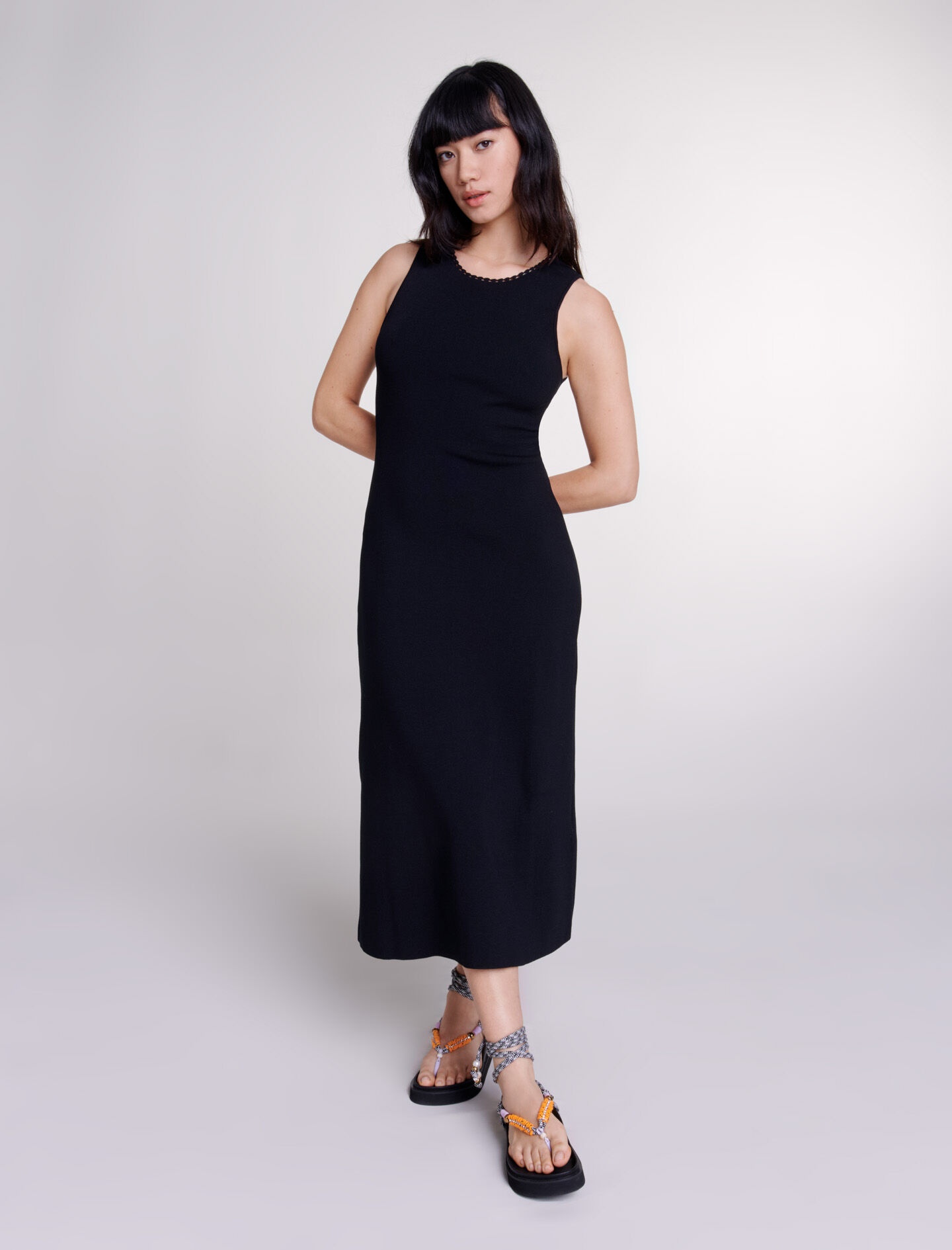 Cutaway knit maxi dress - 3