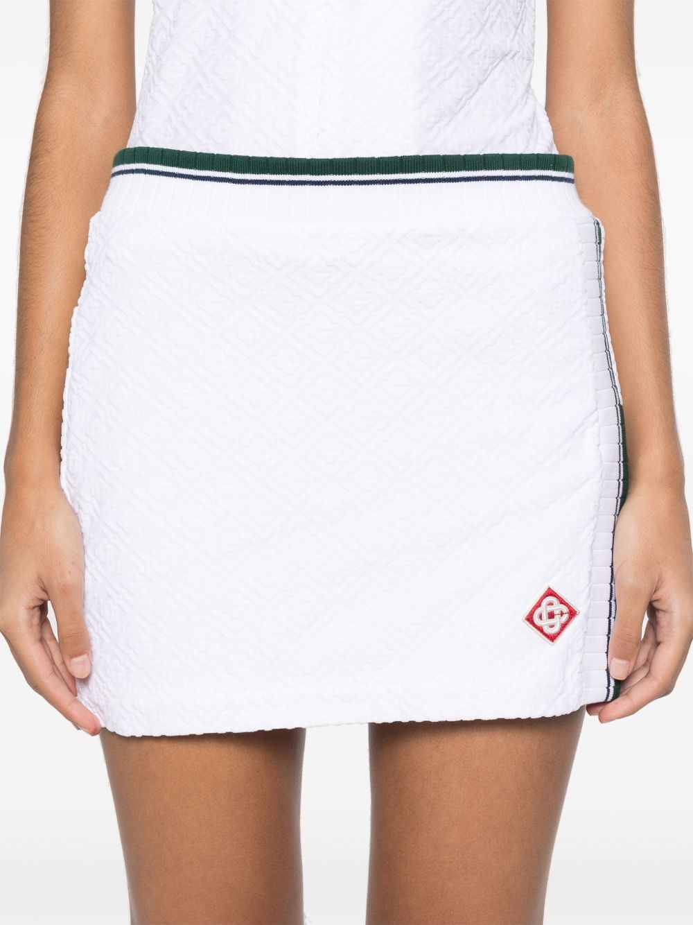 side-slit mini skirt - 5