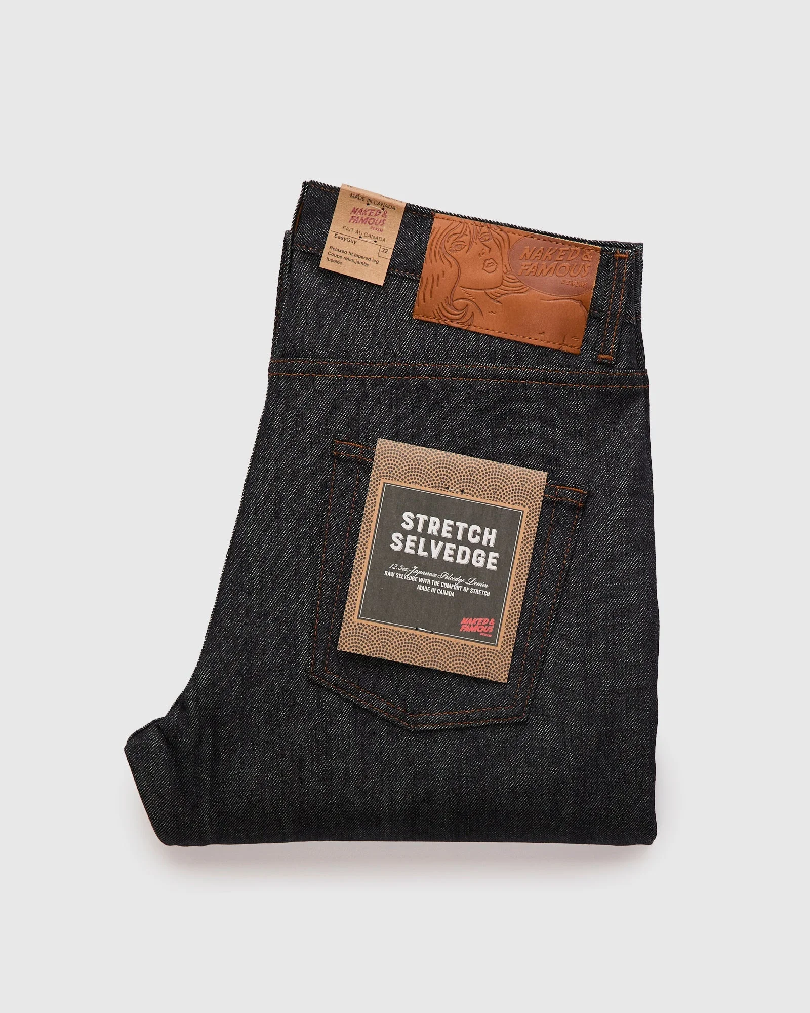 "Stretch Selvedge" 12.5oz Selvedge Denim - Easy Guy Fit - 1