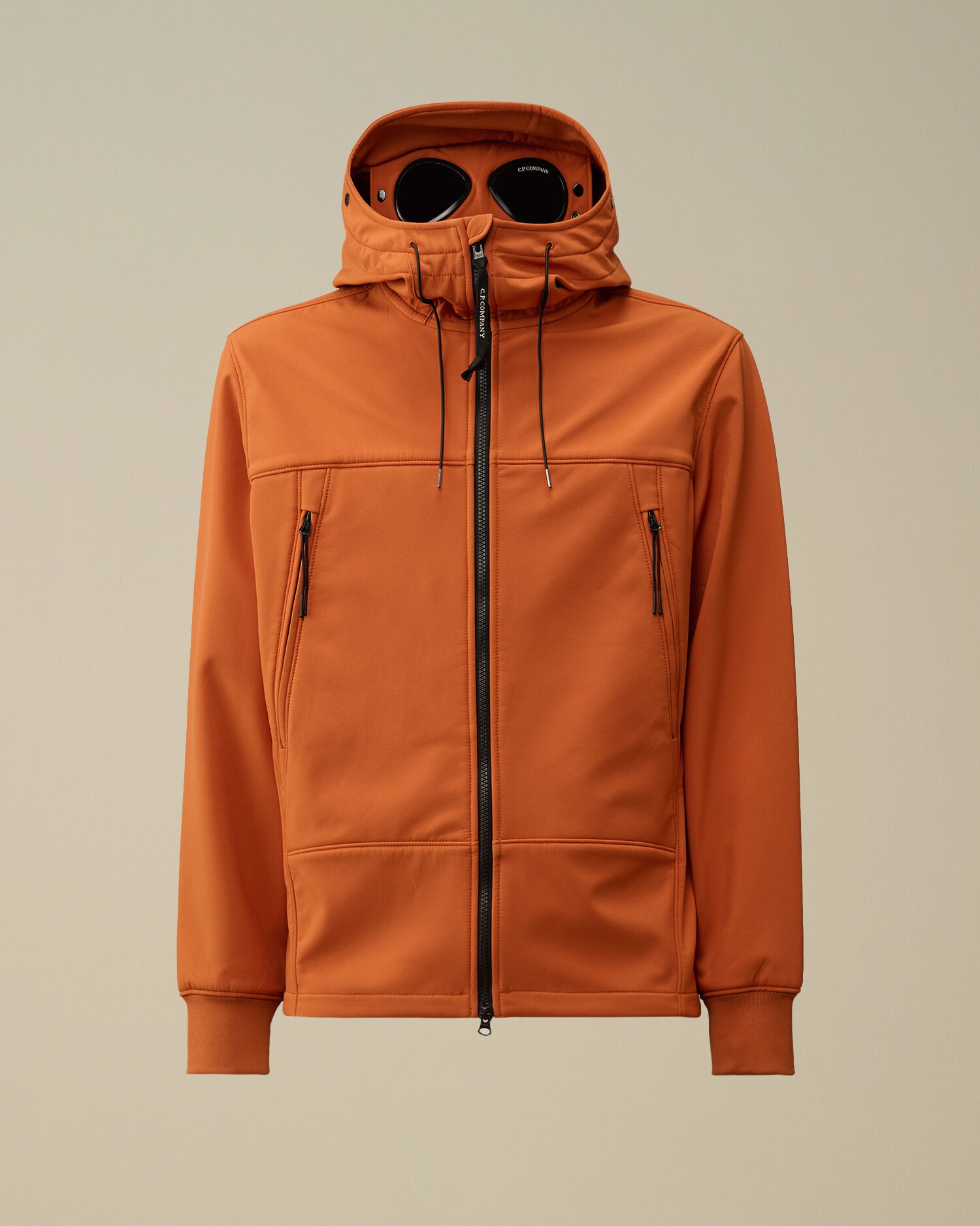 Cp company goggle jacket orange hotsell