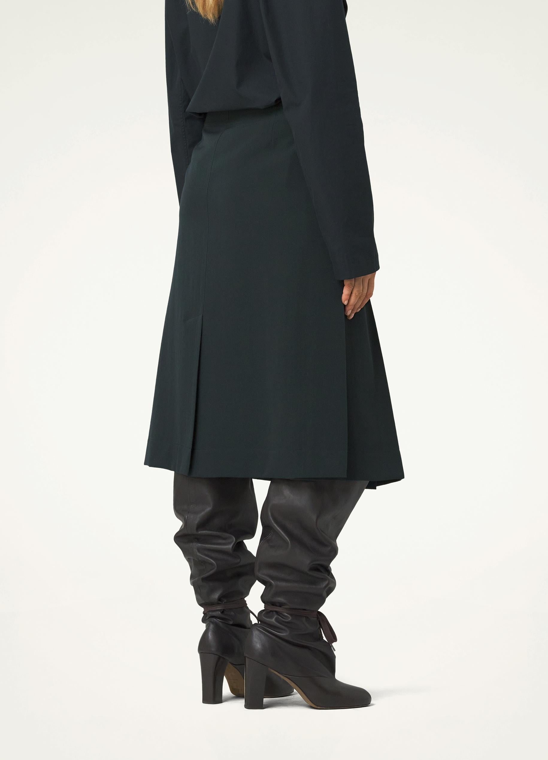 PLEATED WRAP SKIRT - 4