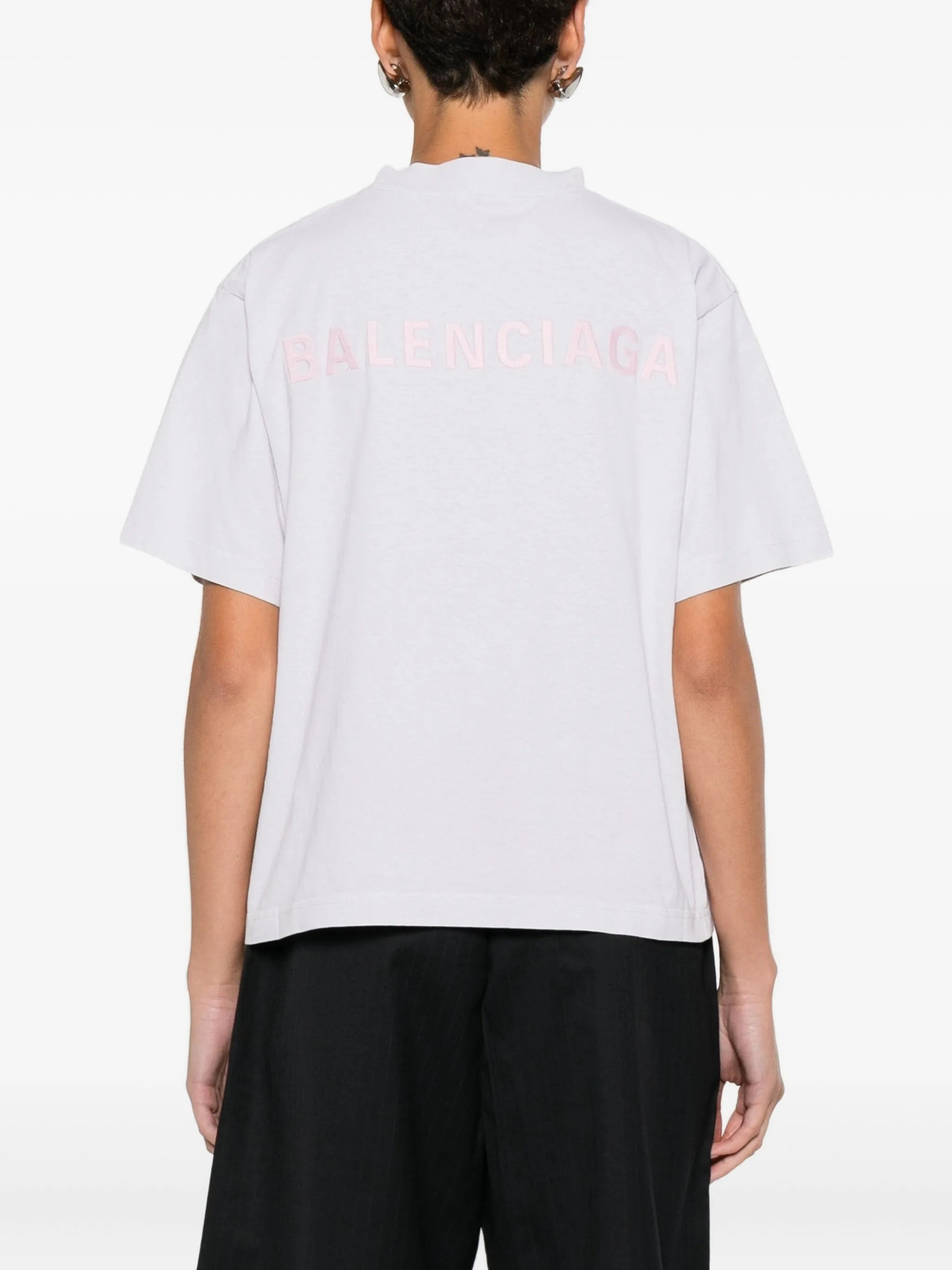 Balenciaga Logo-embroidered Cotton T-shirt - 4