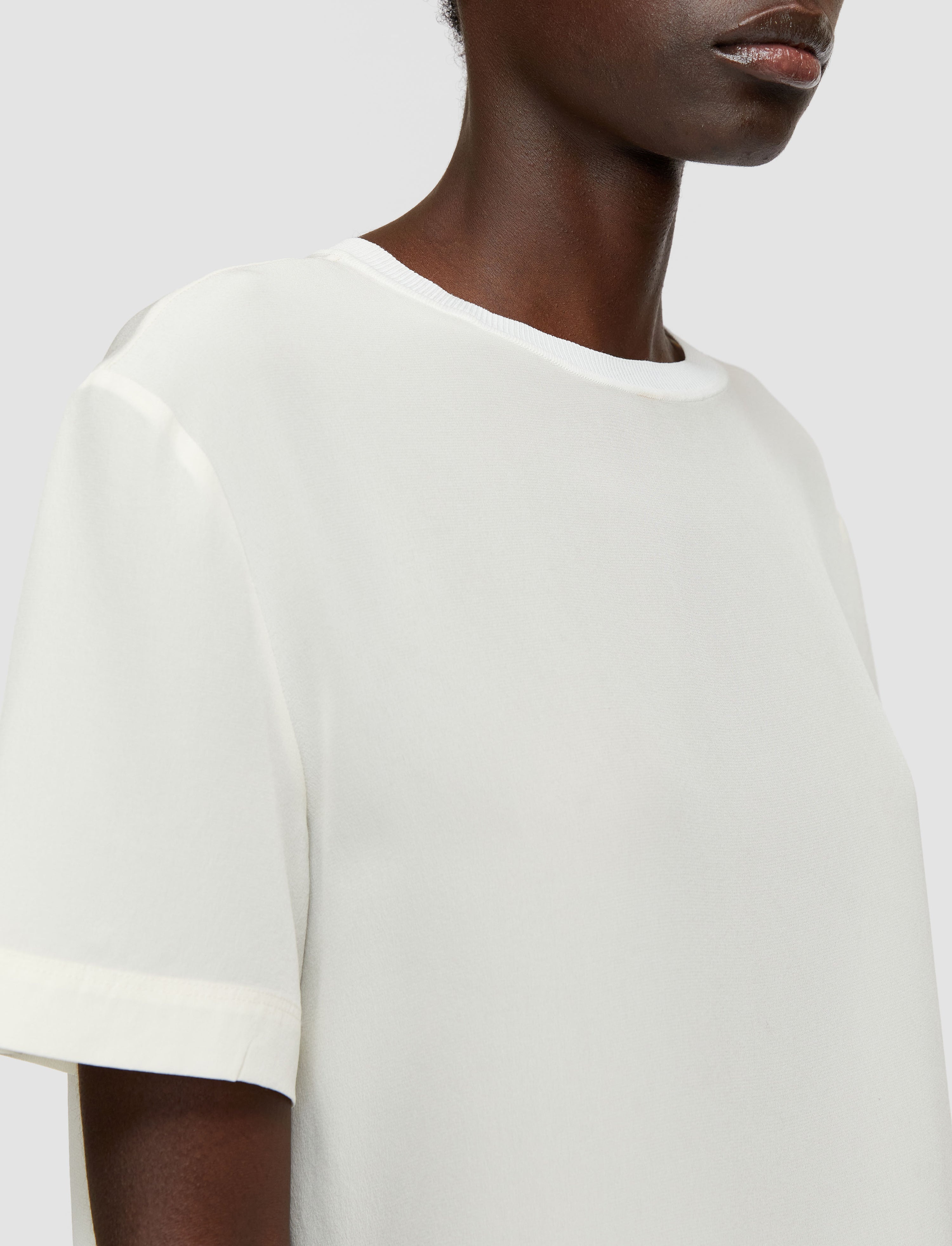 Silk Crepe de Soie Rubin Blouse - 5