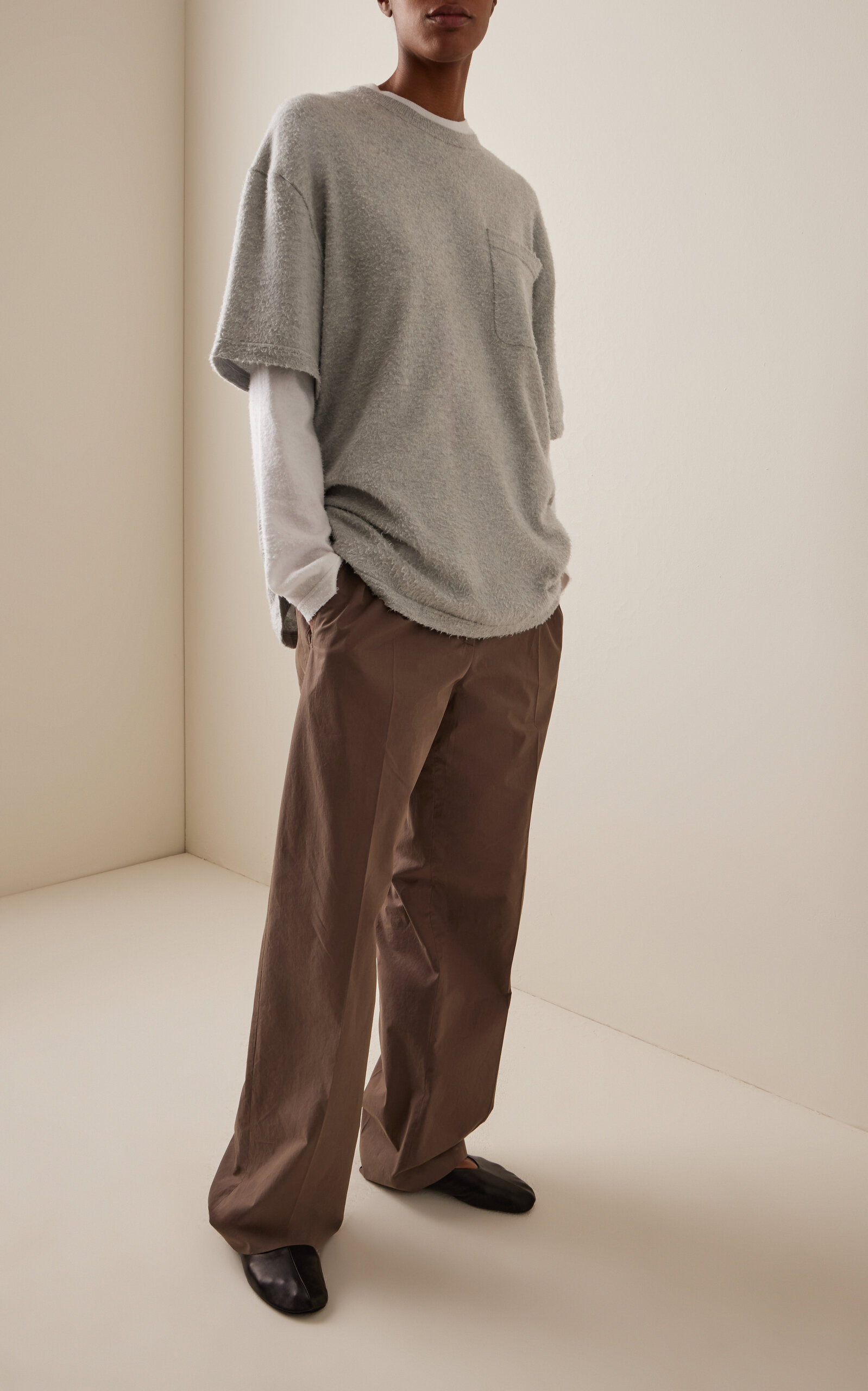 Kaddy Cotton Fleece T-Shirt grey - 3
