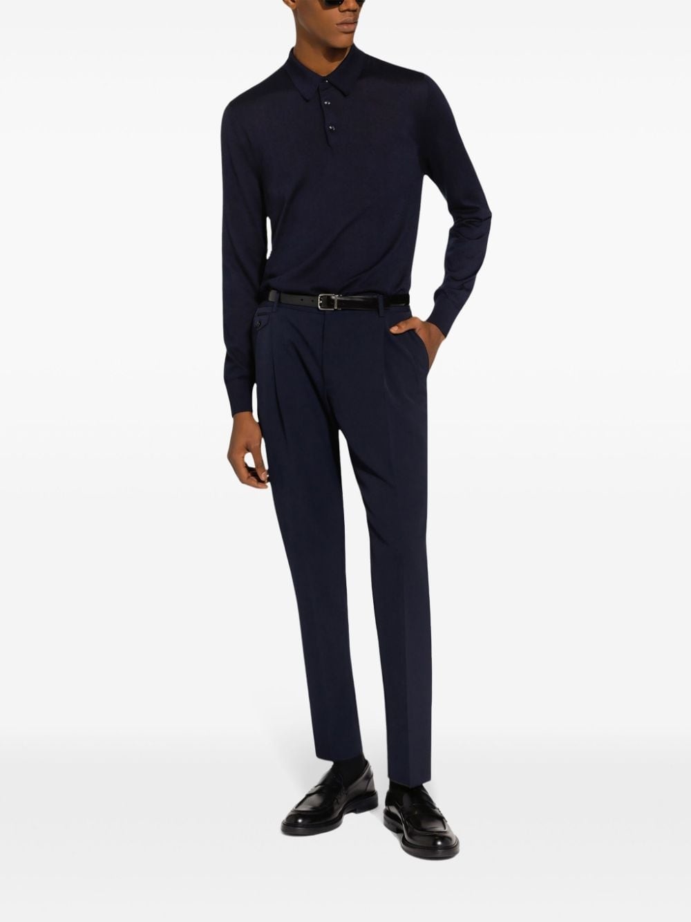Polo-collar sweatshirt - 2