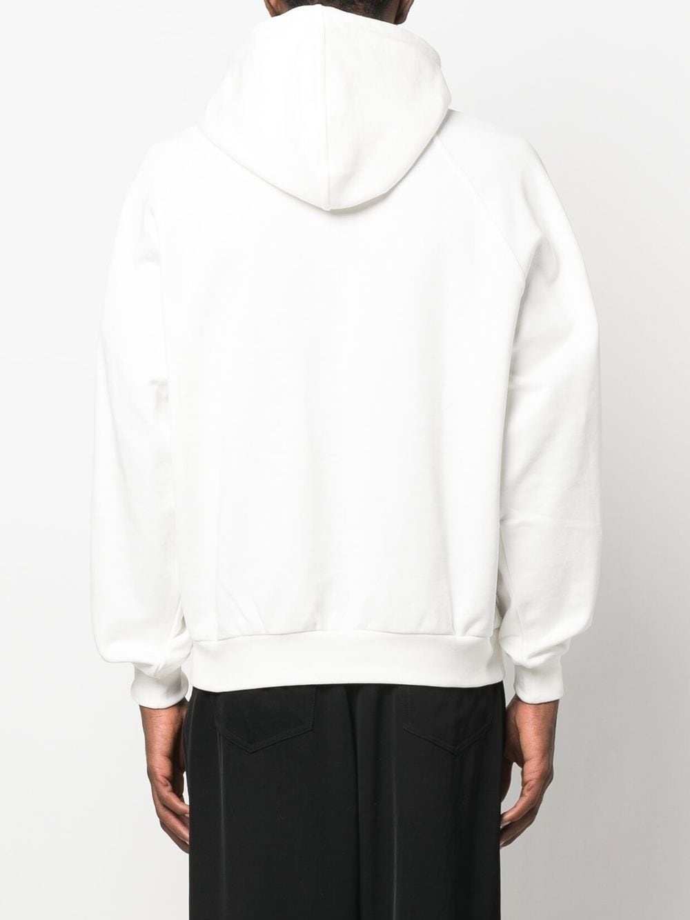 logo-embroidered cotton hoodie - 5