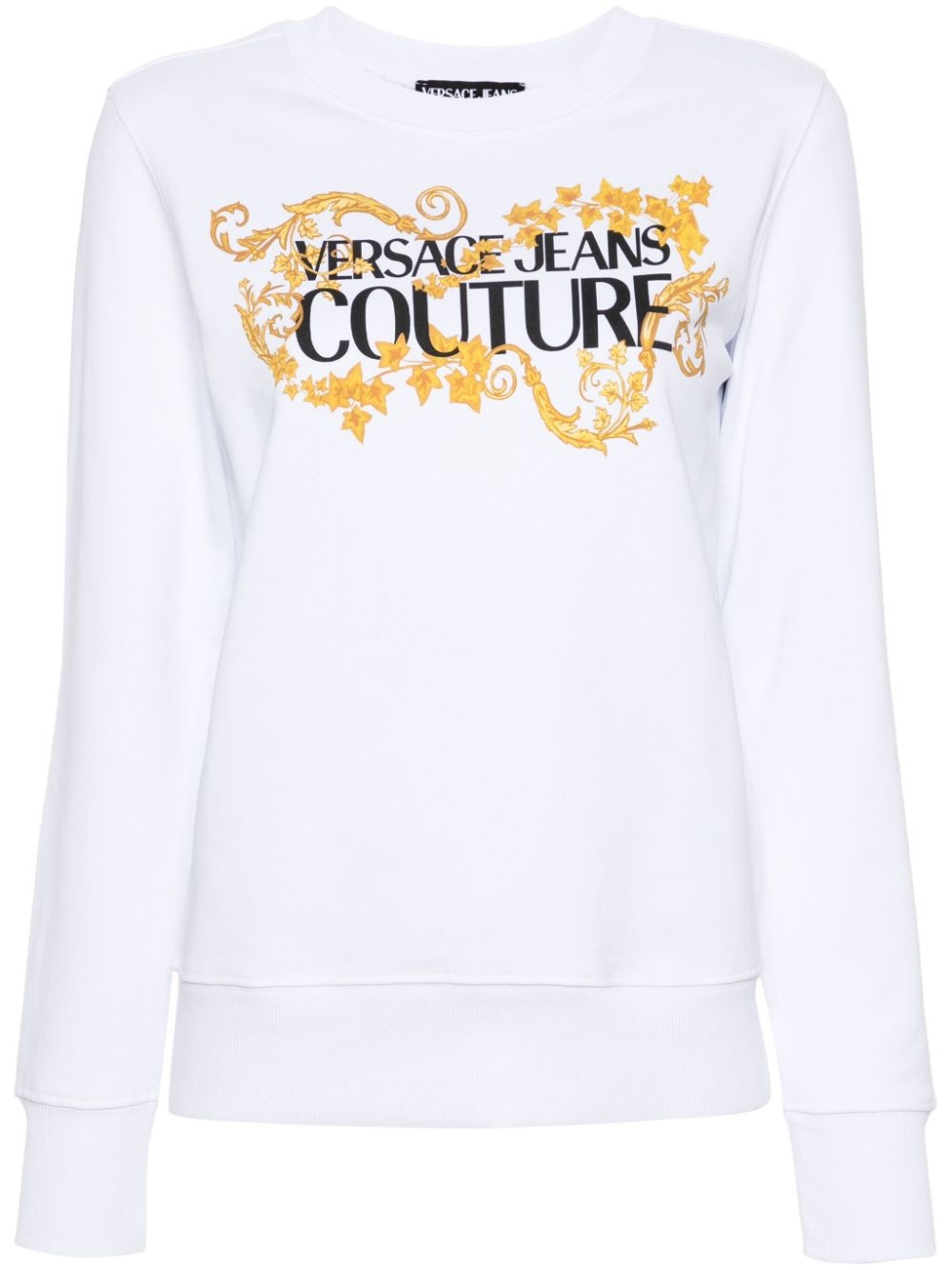 logo-print cotton sweatshirt - 1