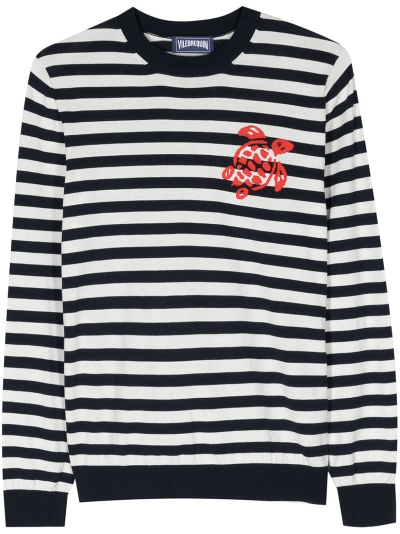 Bengal-stripe fine-knit T-shirt 1