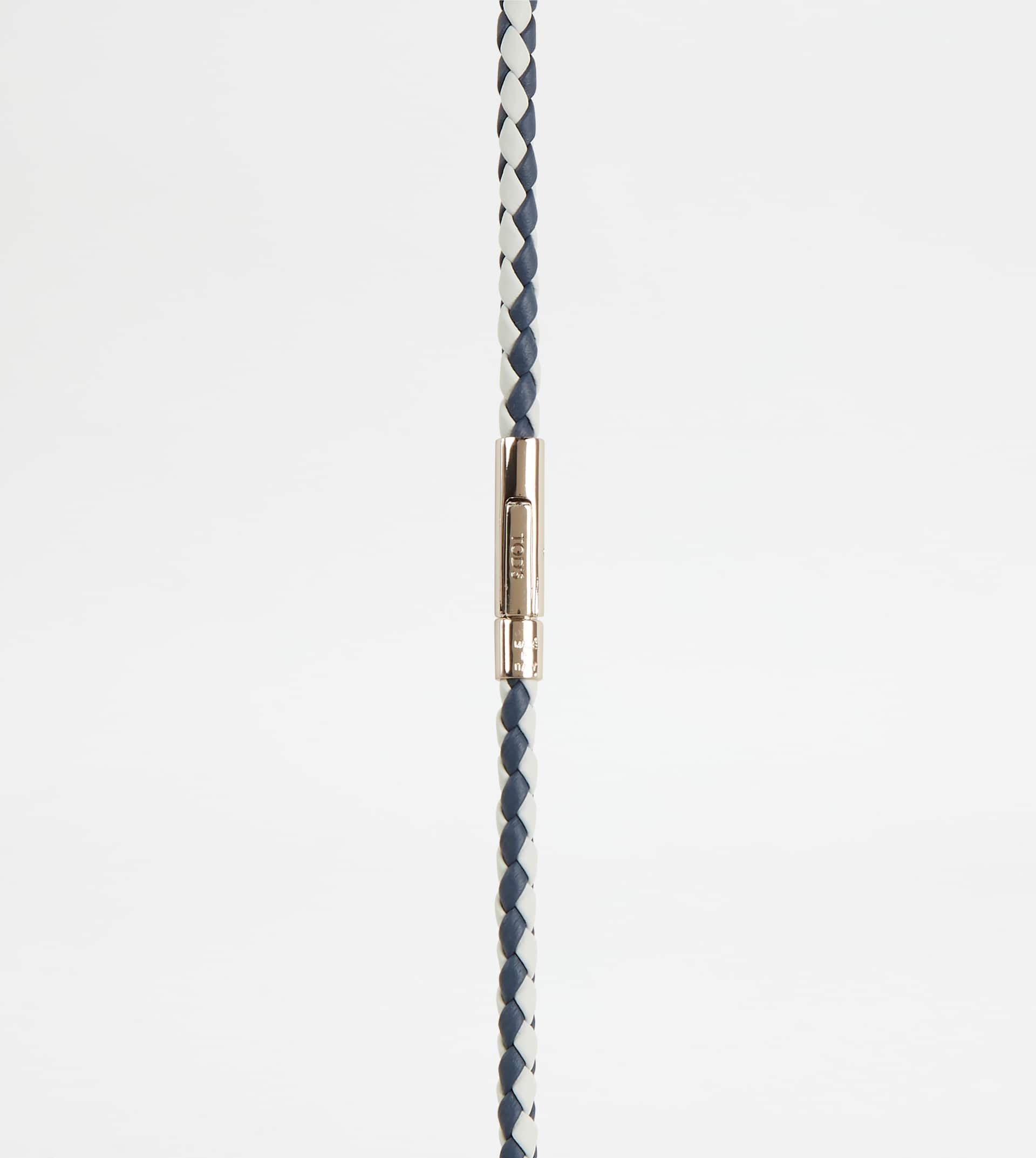 MYCOLORS BRACELET IN LEATHER - WHITE, BLUE - 2