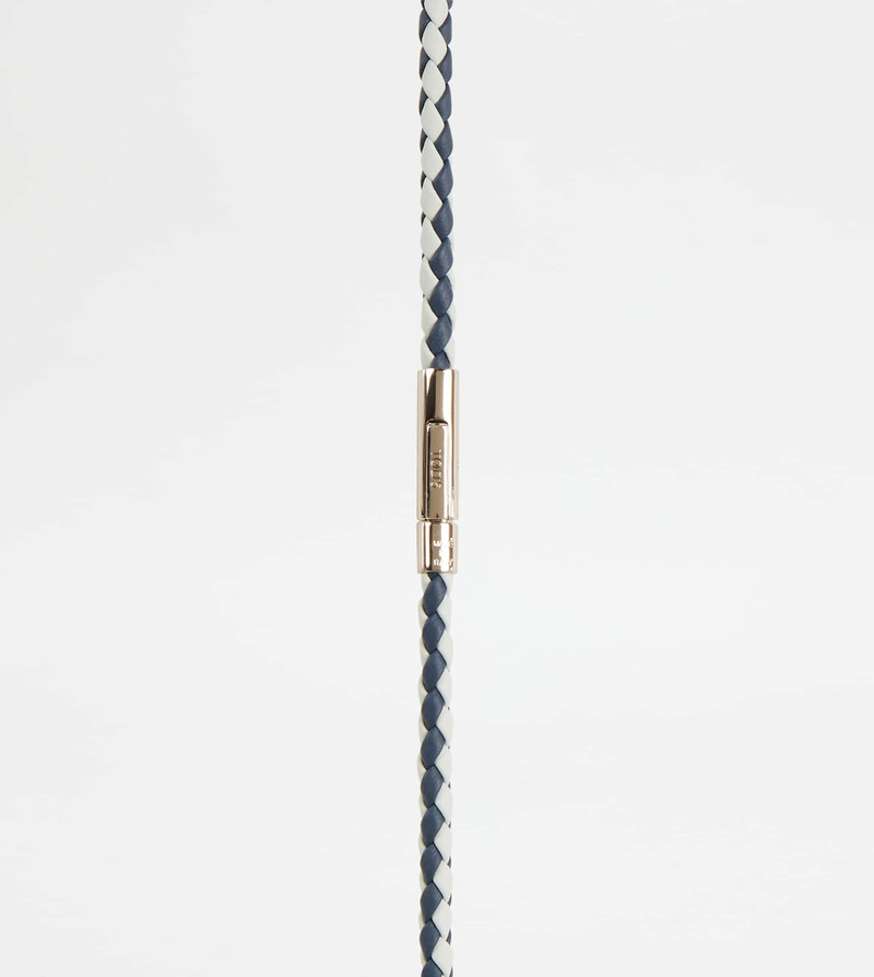 Tod's MYCOLORS BRACELET IN LEATHER - WHITE, BLUE outlook