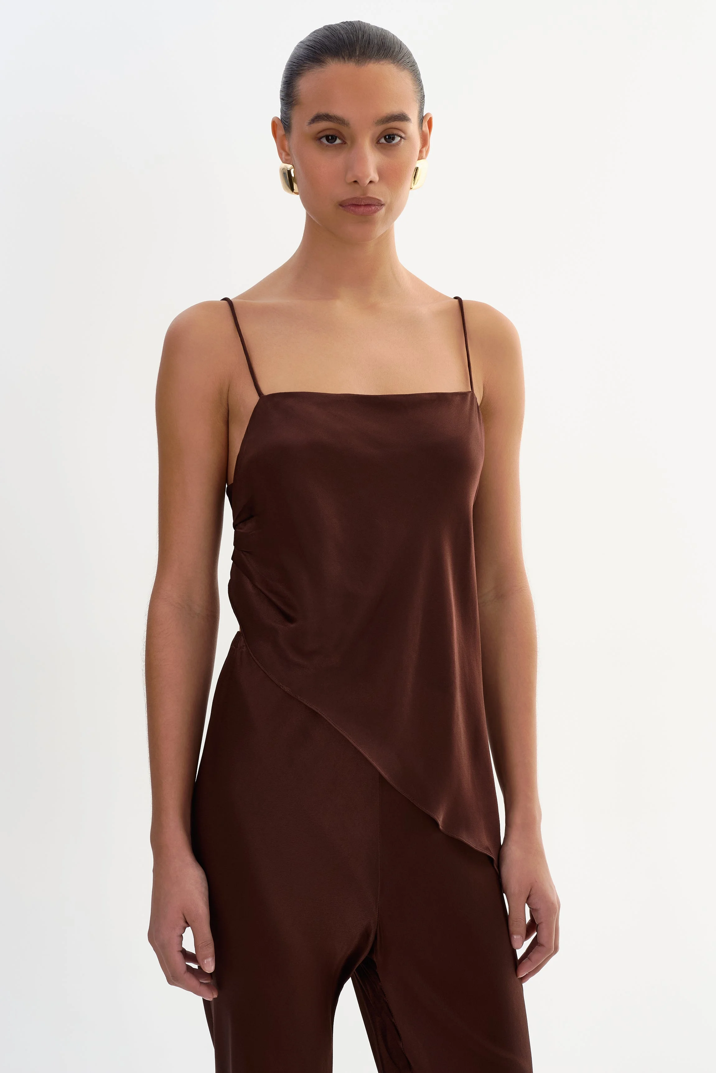 SOLANGE | Asymmetric Satin Cami - 1