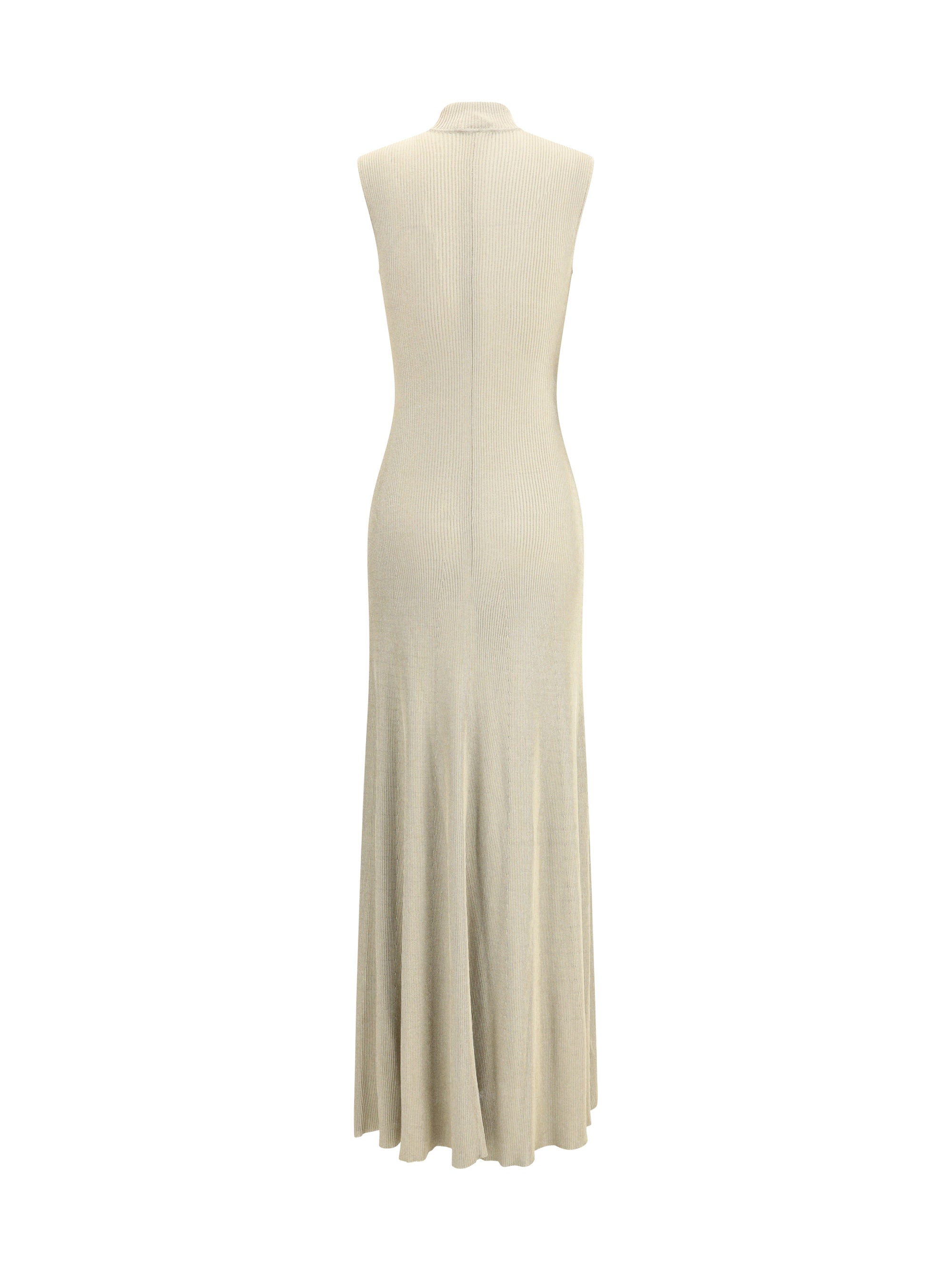 Self-Portrait Women Gold Lurex Knit Maxi Dress - 2