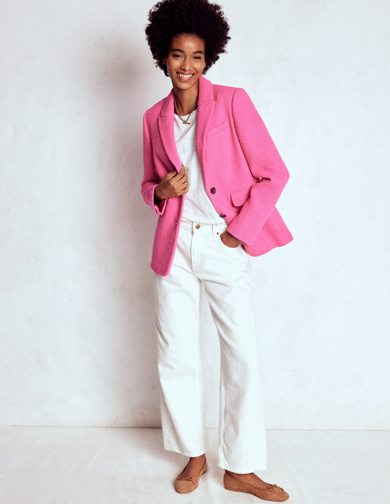 Stamford Texture Blazer-Pink Peony 5