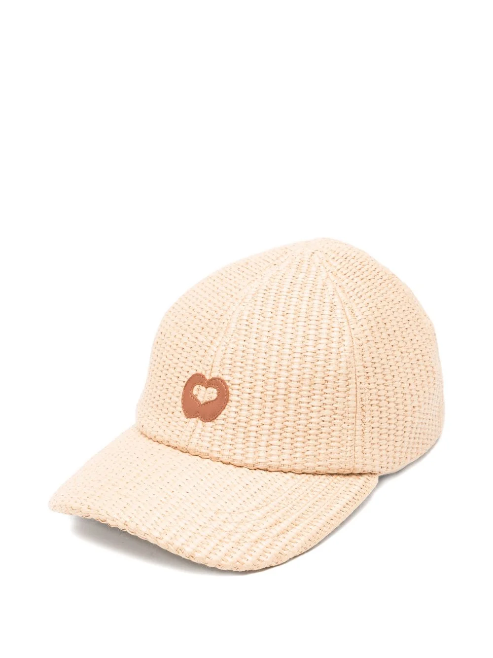 heart-motif textured cap - 1