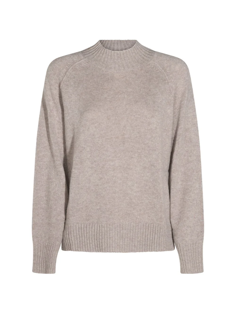 ribbed-knit raglan-sleeve sweater - 1