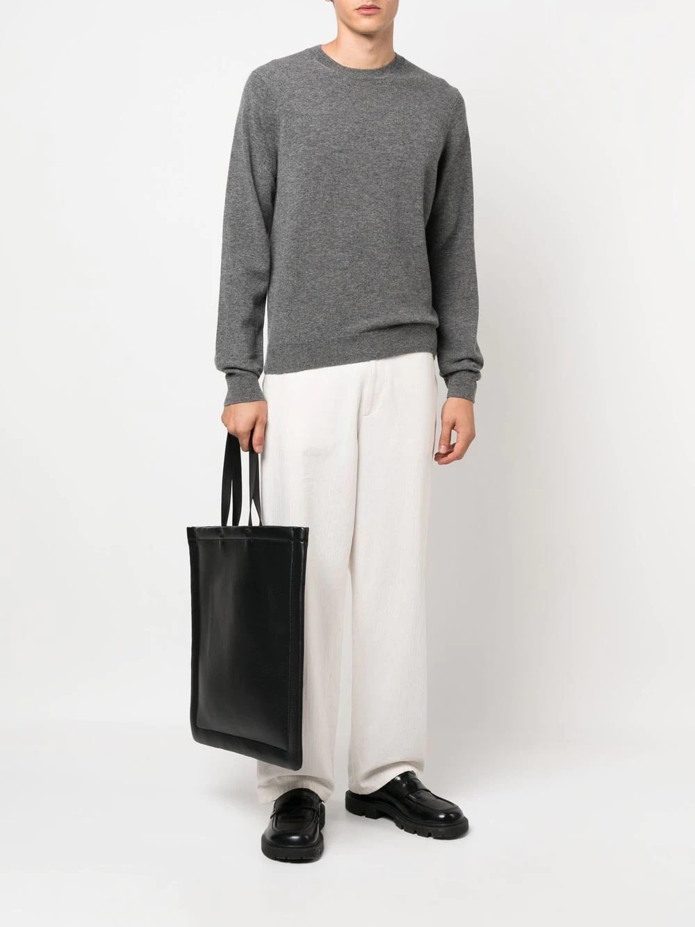 crew-neck long-sleeve jumper - 2