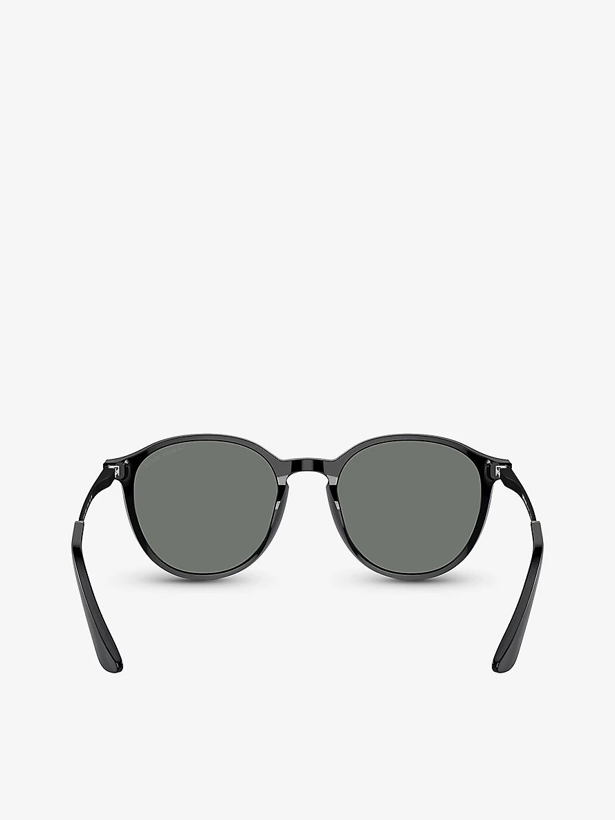 AR8196 round-frame acetate sunglasses - 4